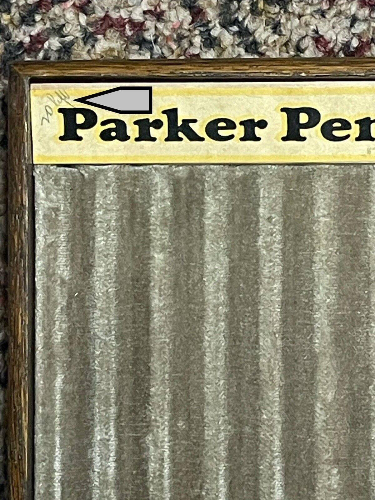 1900s Parker Fountain Pen Store Display Tray