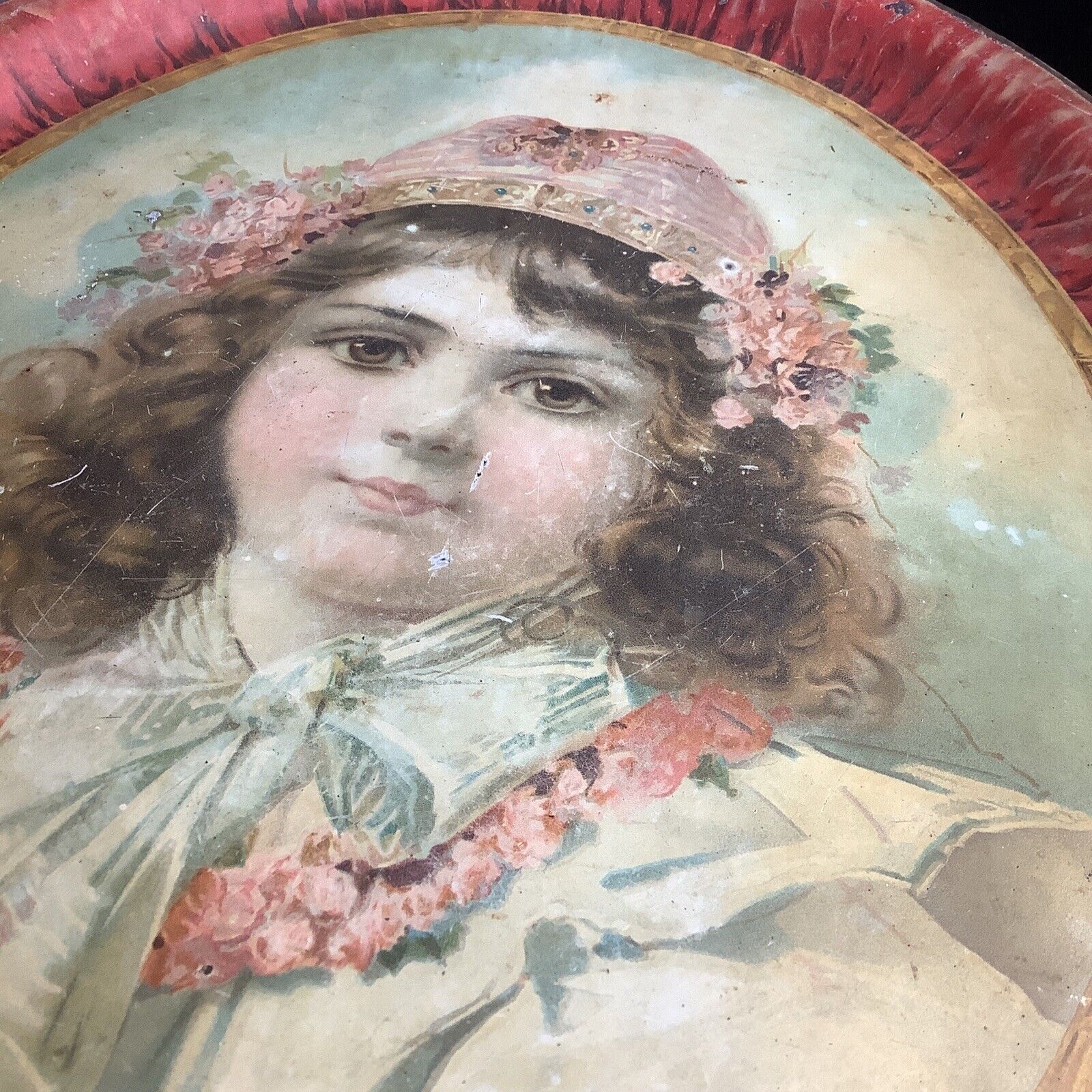 Antique Early 1900s Tin Beer Tray
