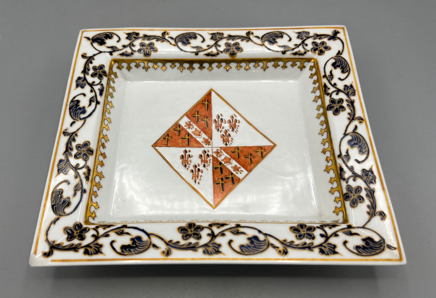 Rare Early 1900s French Porcelain Tray