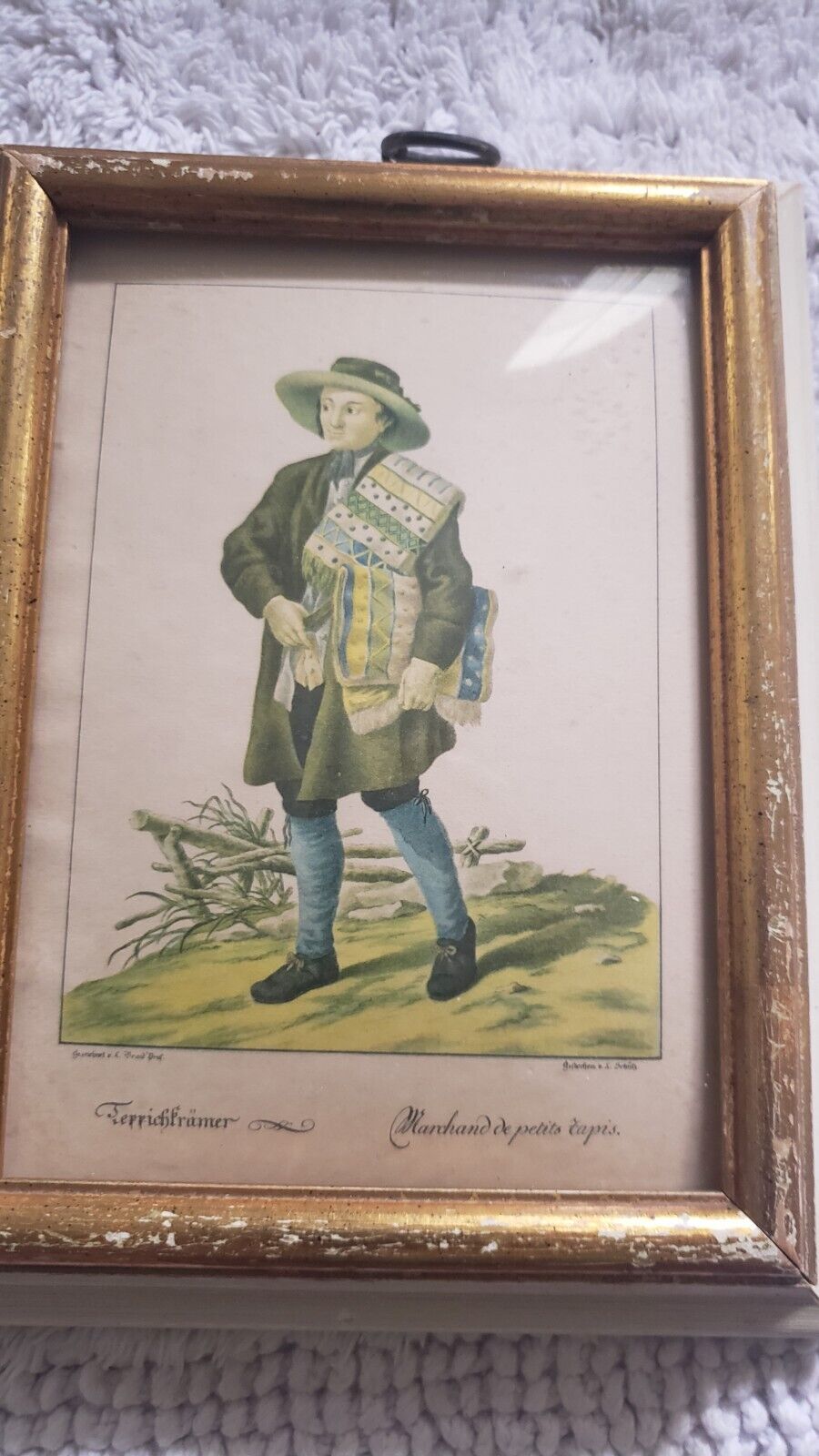 Framed 1775 Engraving by Johann Christian Brand