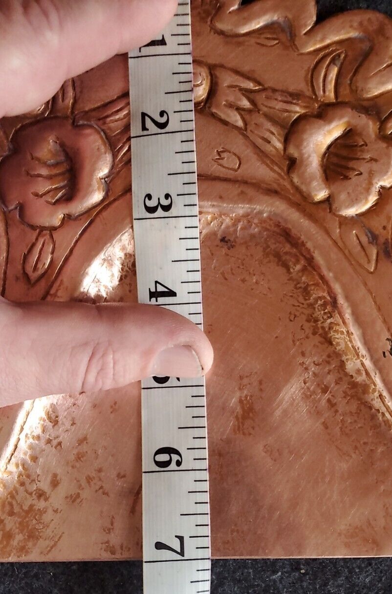 Art Nouveau Hammered Copper Crumb Tray
