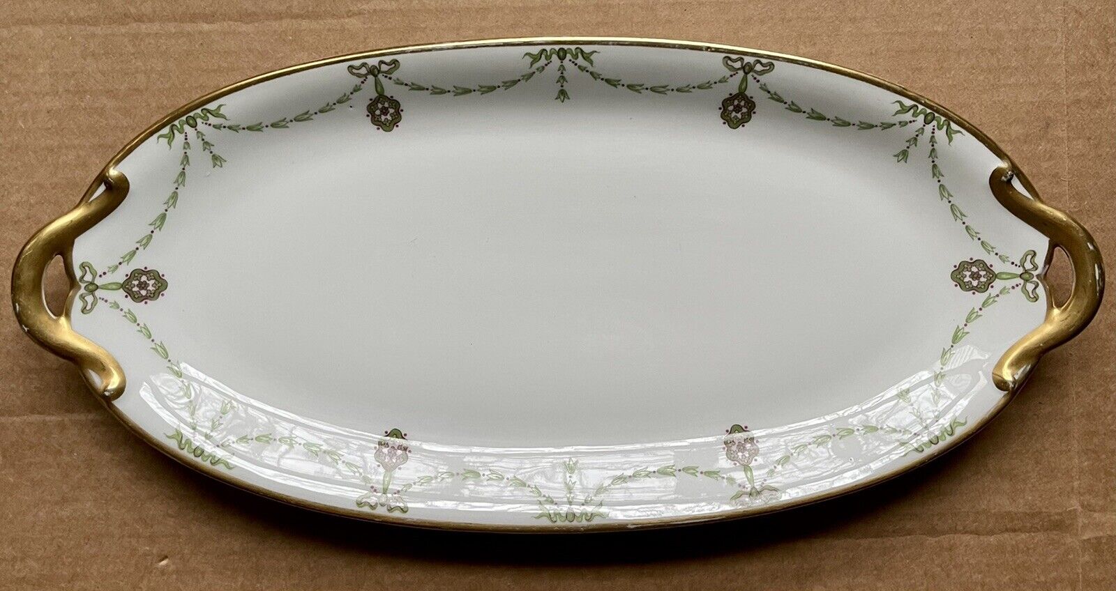 1900s Charles Field Haviland Limoges Handled Tray