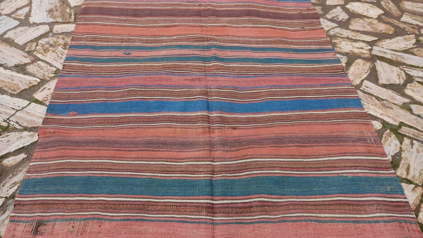 Handmade 18th Century Anatolian Wool Rug