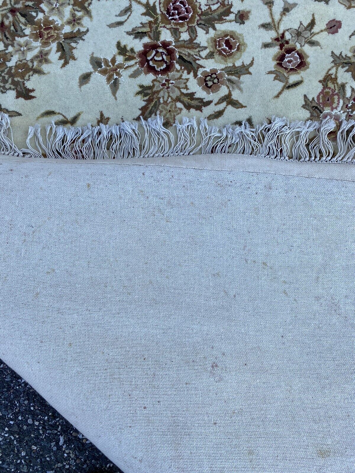 Ivory Lillian Hand-Tufted Wool Area Rug 5x8