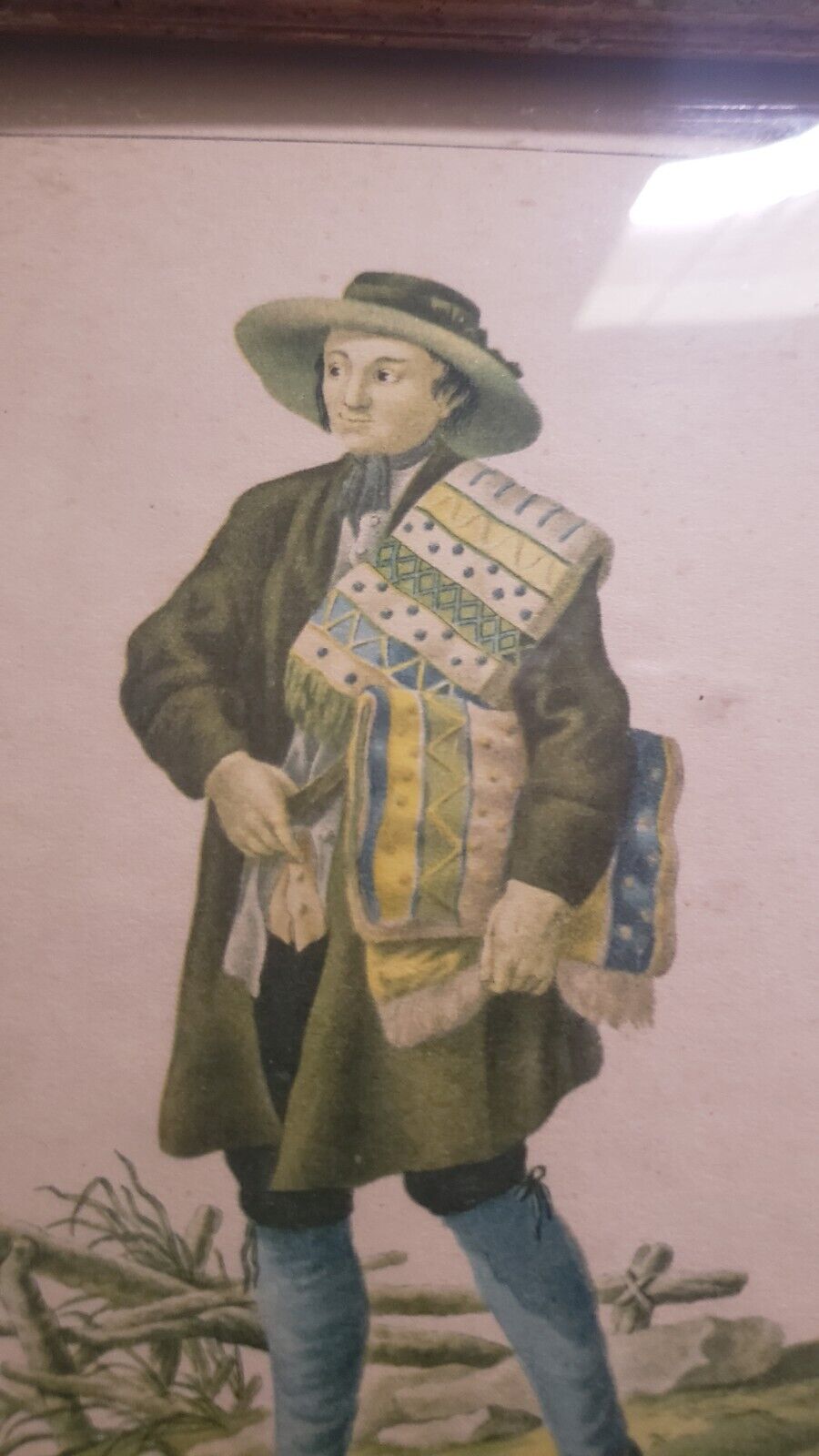 Framed 1775 Engraving by Johann Christian Brand