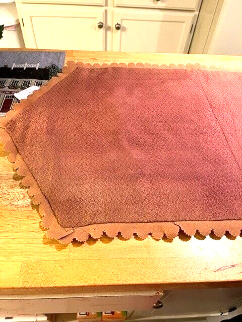 Antique 1800s Hand-Sewn Felt Penny Rug