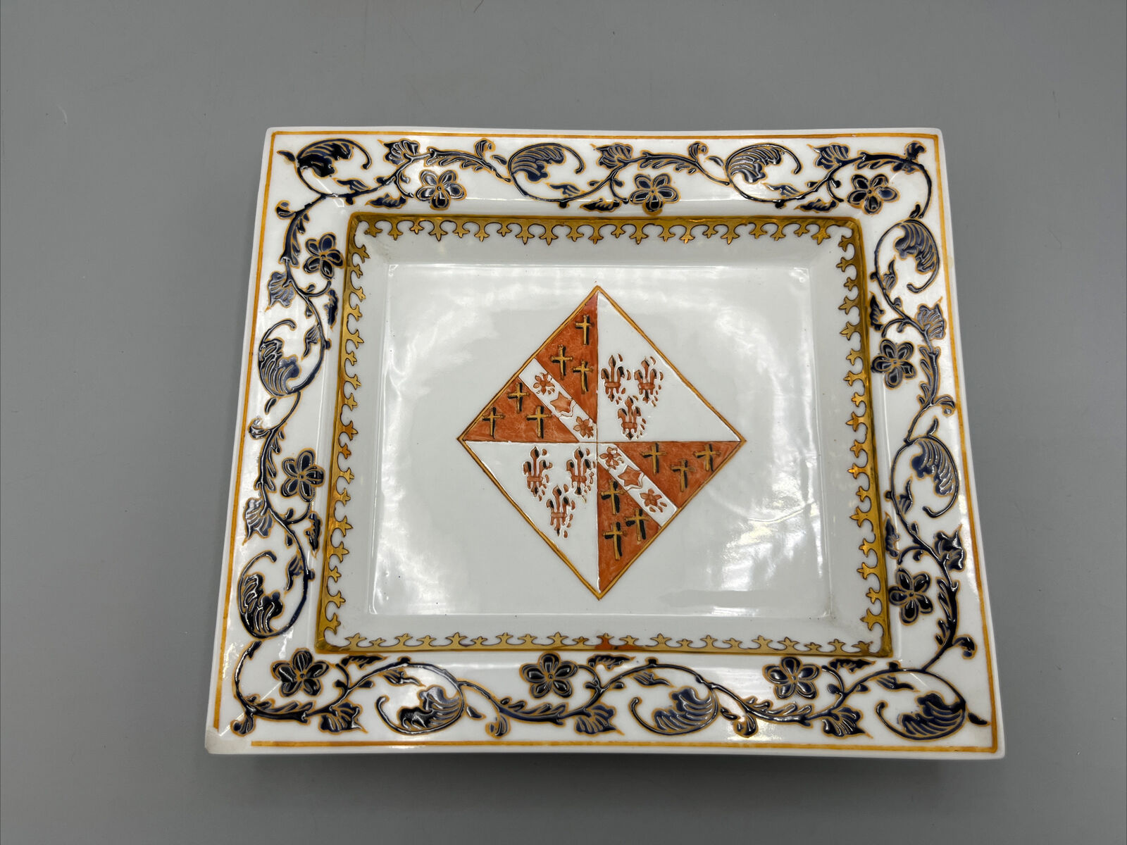 Rare Early 1900s French Porcelain Tray