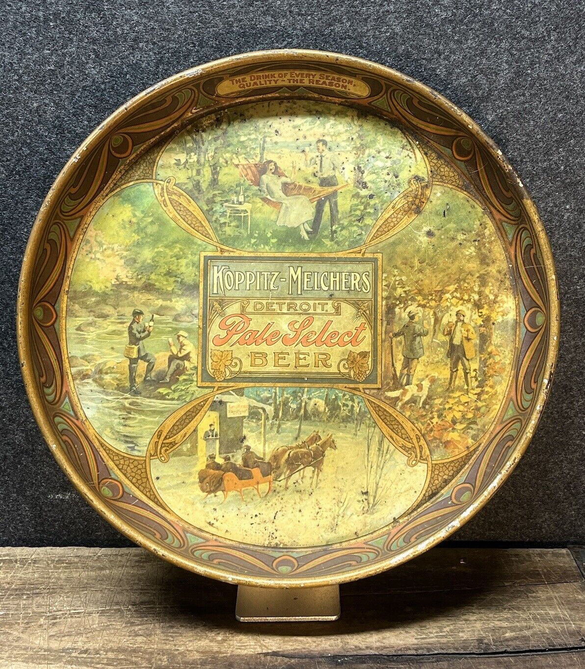 1900s Koppitz-Melchers Detroit Pale Beer Tray