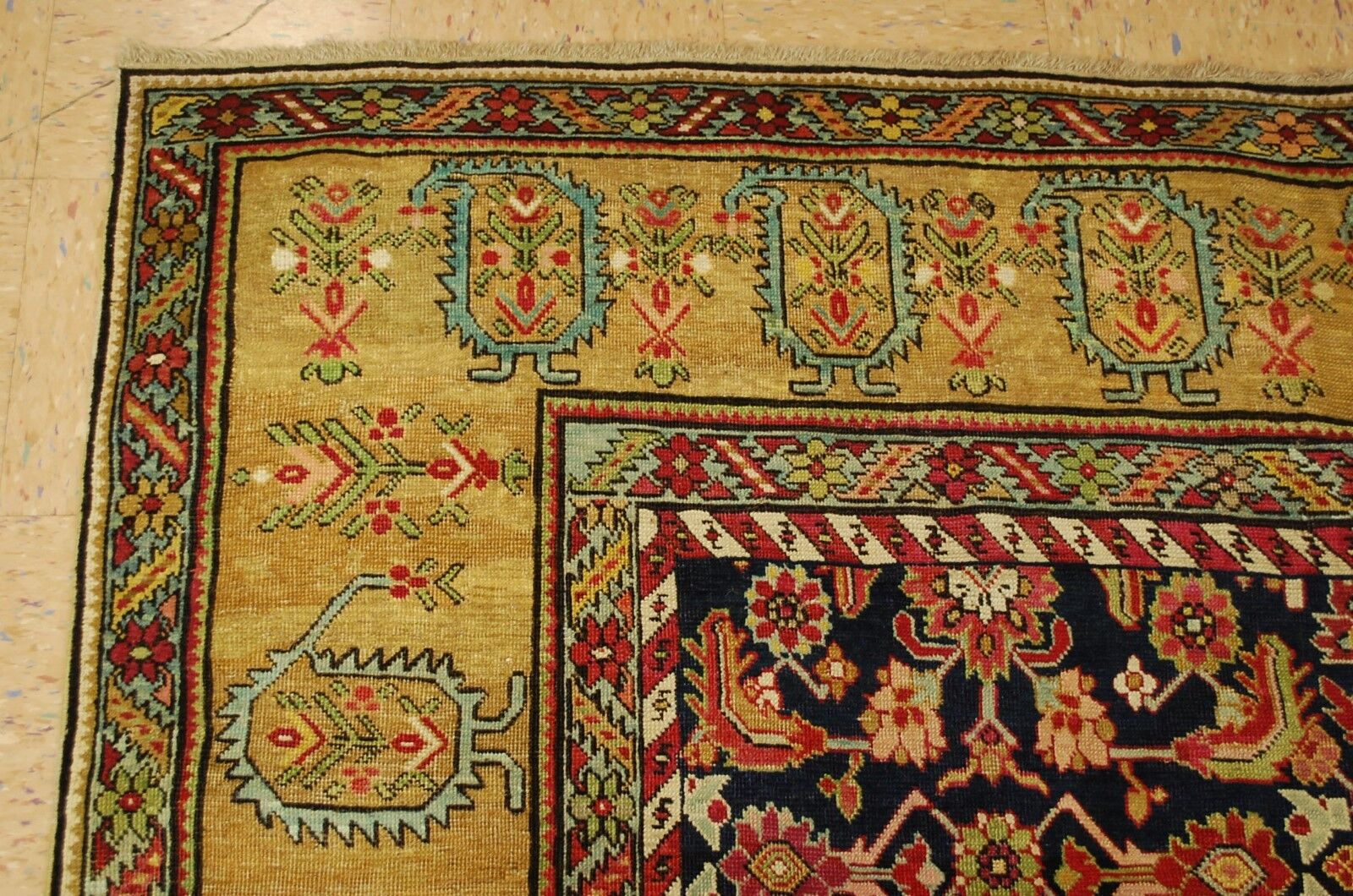 Mid-1800s Caucasian Karabagh Rug, 7'3" x 16'5
