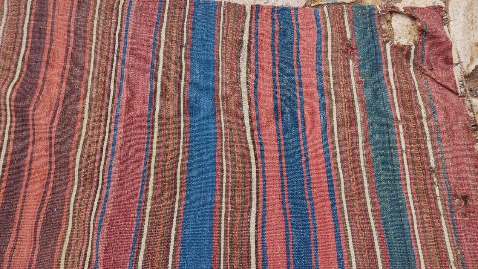 Handmade 18th Century Anatolian Wool Rug