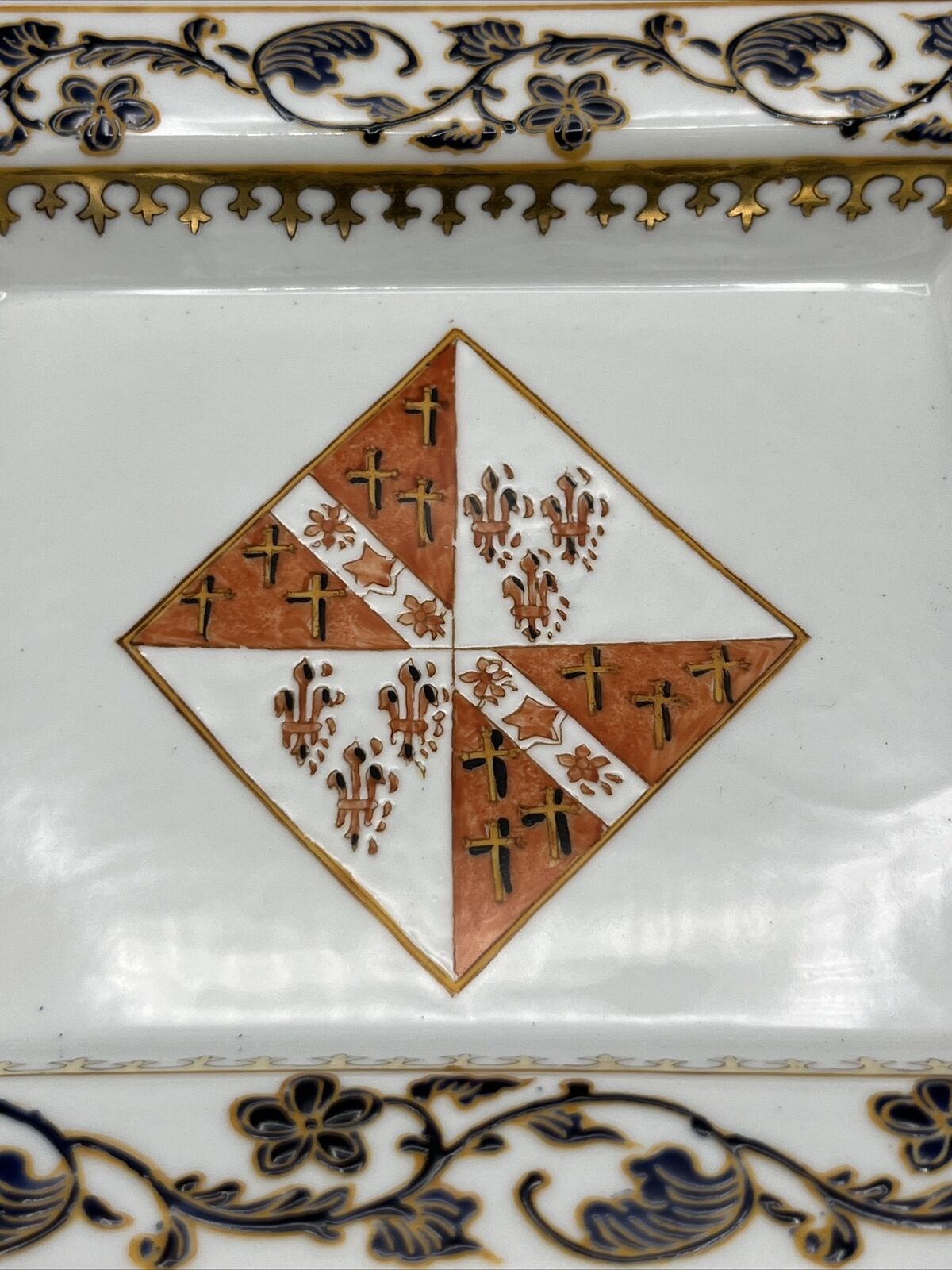 Rare Early 1900s French Porcelain Tray