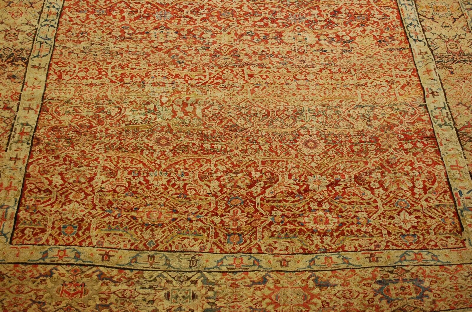 Rare Mid-1800s P-Saruk Oriental Rug 7.9x19.2