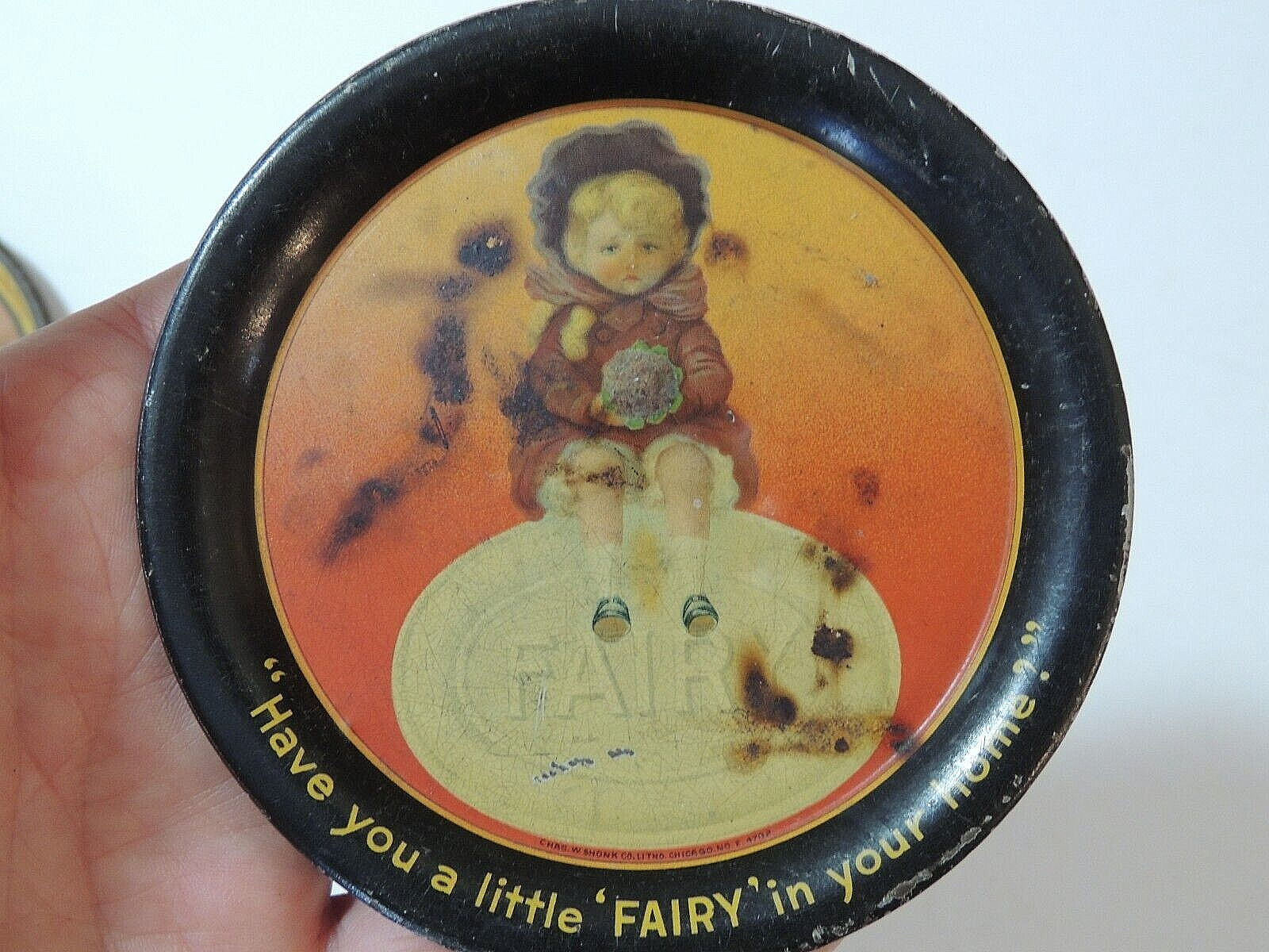 Vintage Fairy Soap and Rye Tip Tray Set