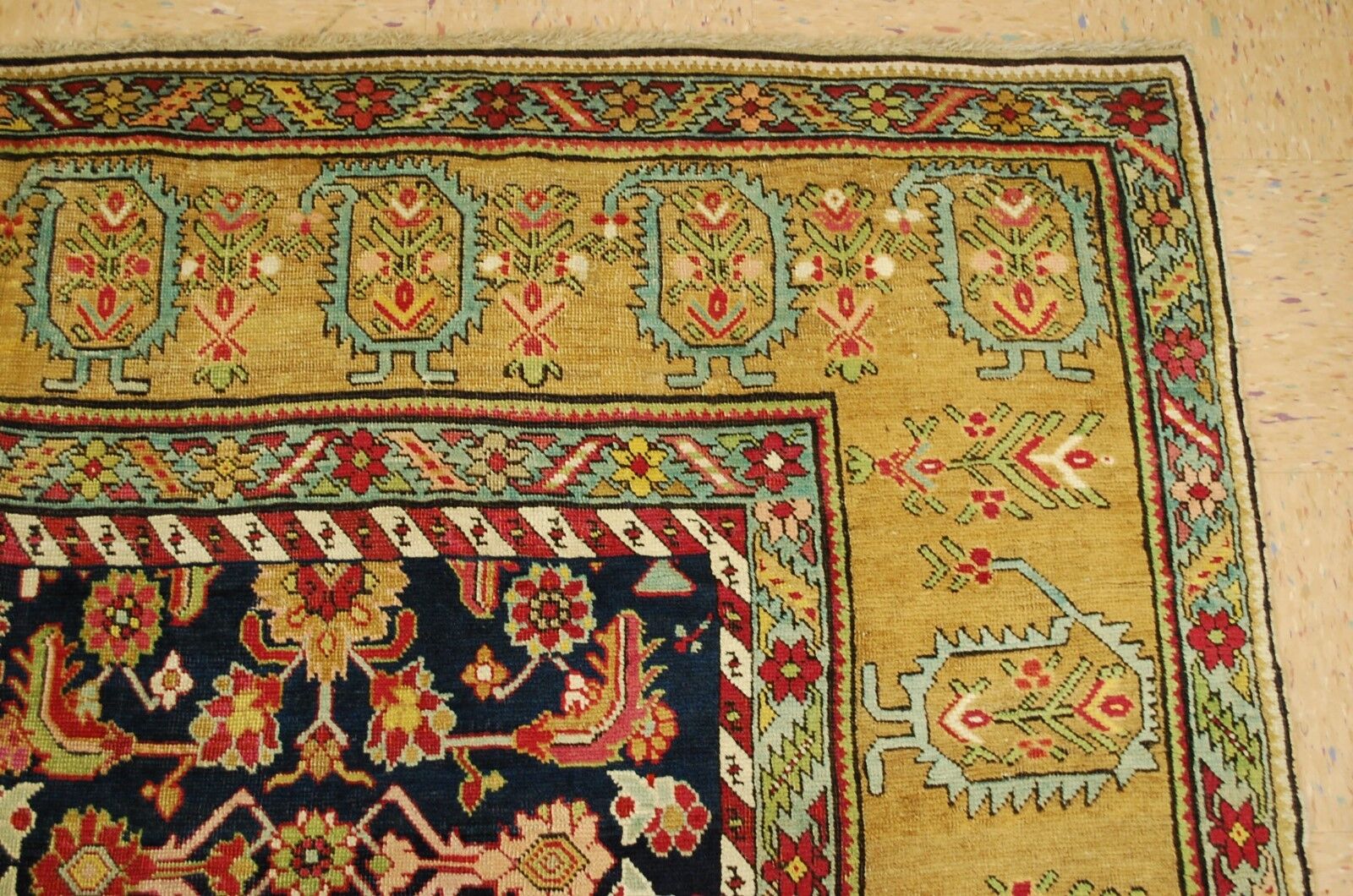 Mid-1800s Caucasian Karabagh Rug, 7'3" x 16'5