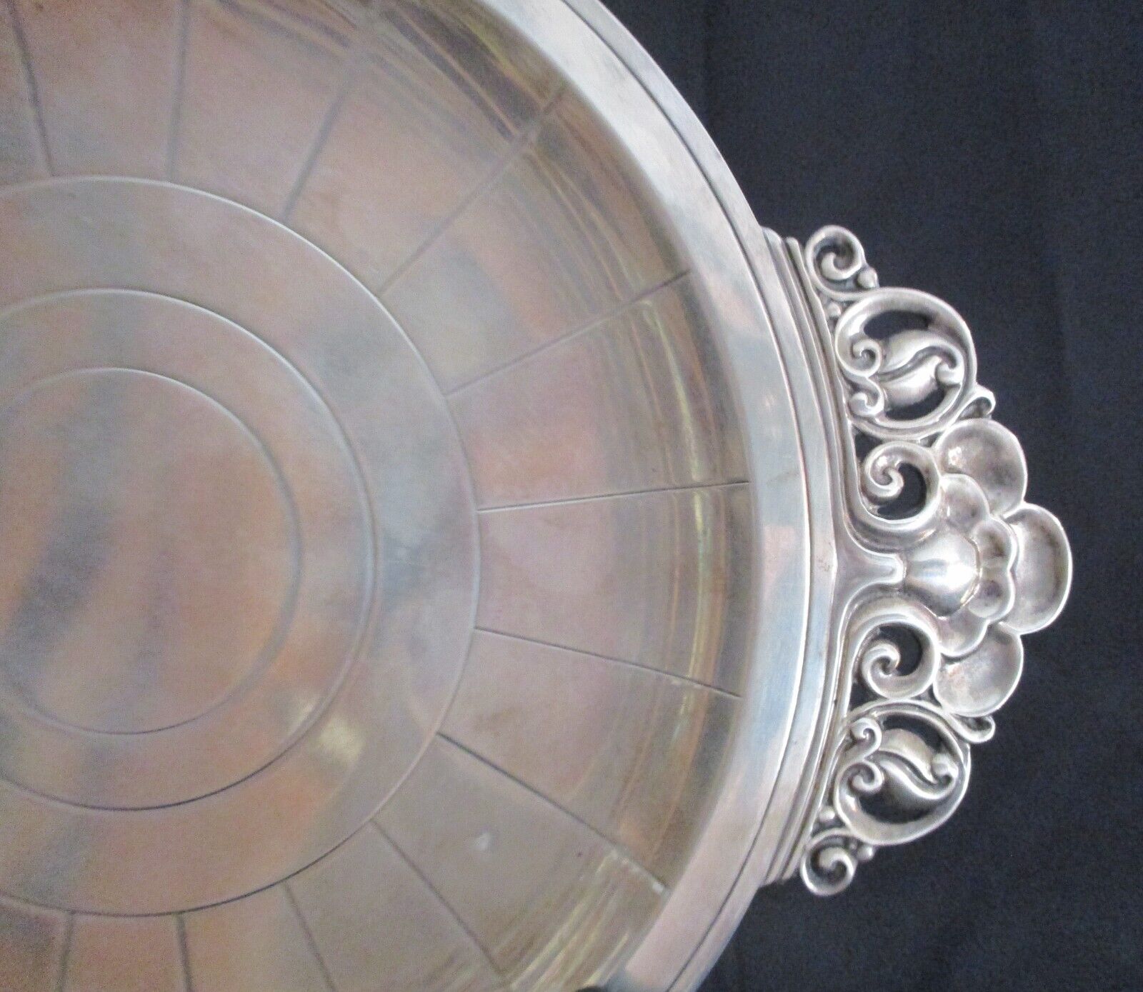 Tiffany & Co Art Nouveau Sterling Silver Tray