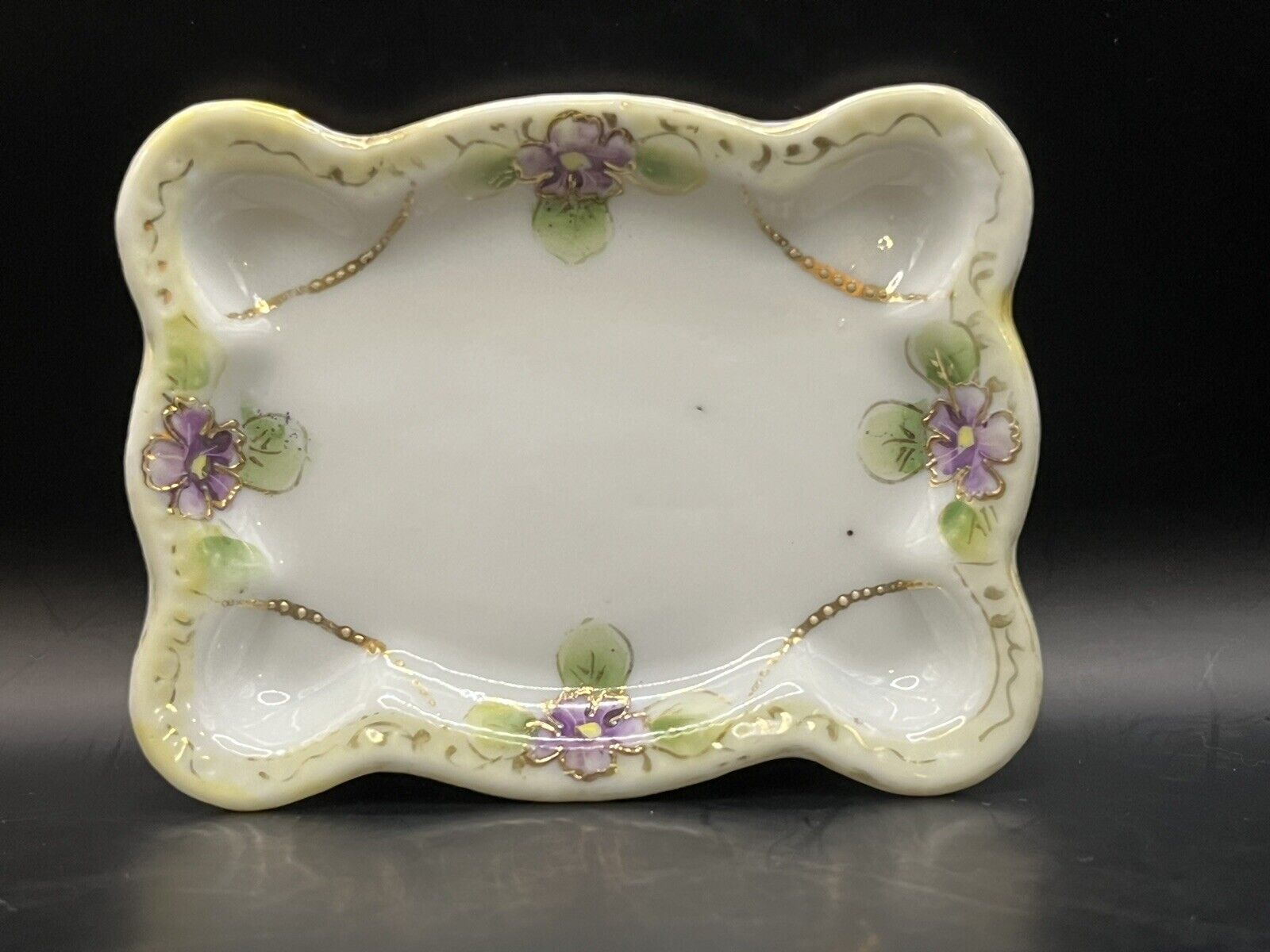 Nippon Hand-Painted Rectangular Trinket Tray