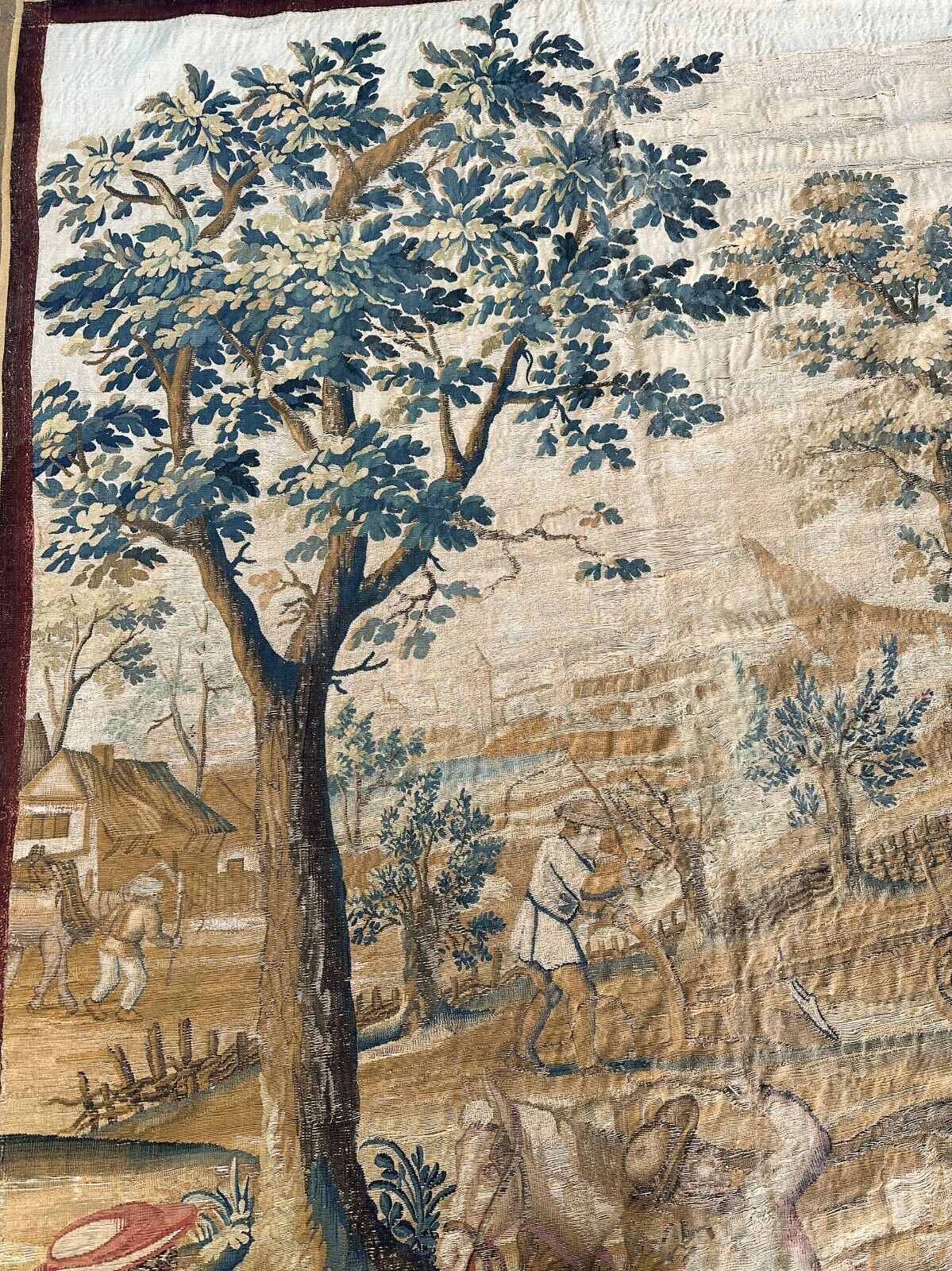 18th Century French Wool & Silk Tapestry 7x11ft
