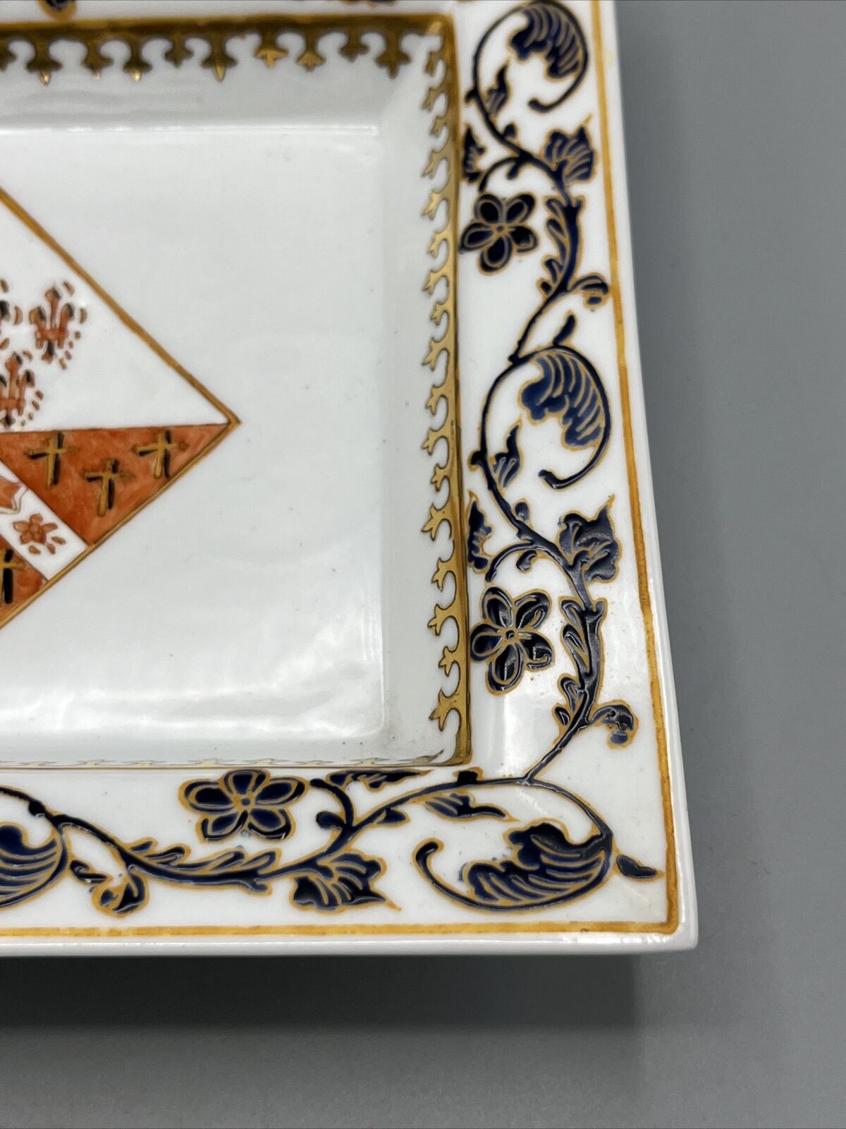 Rare Early 1900s French Porcelain Tray