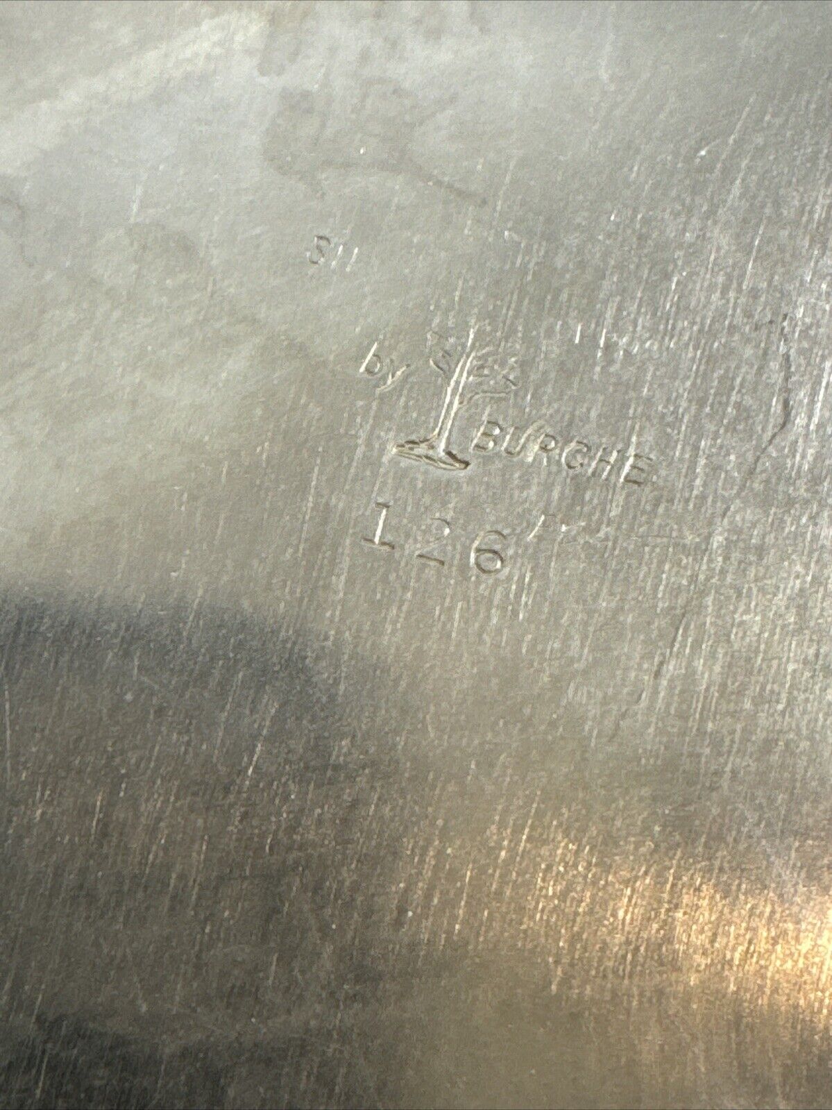 Vintage 16.5" Burche Silver Co. Serving Tray