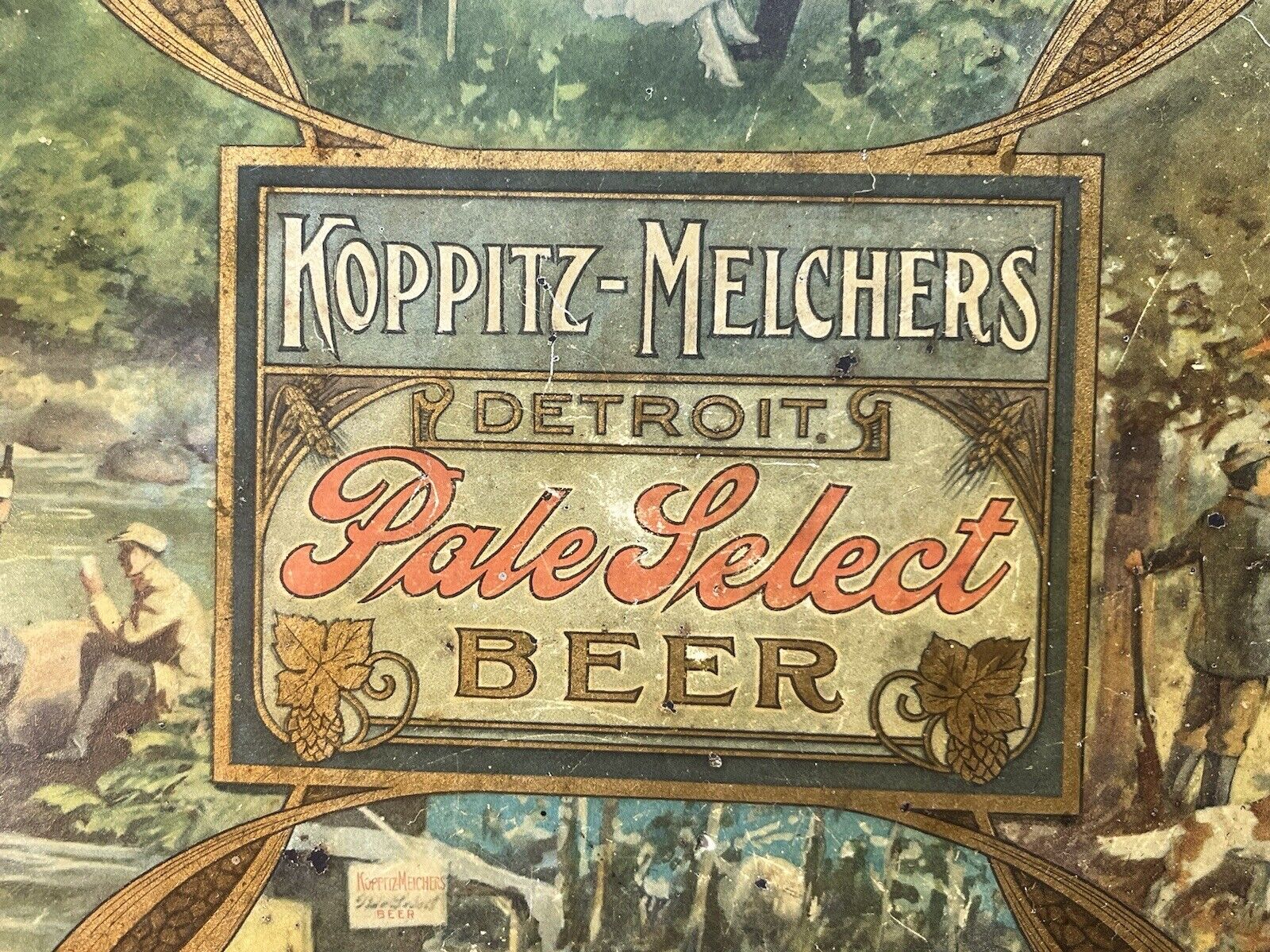 1900s Koppitz-Melchers Detroit Pale Beer Tray