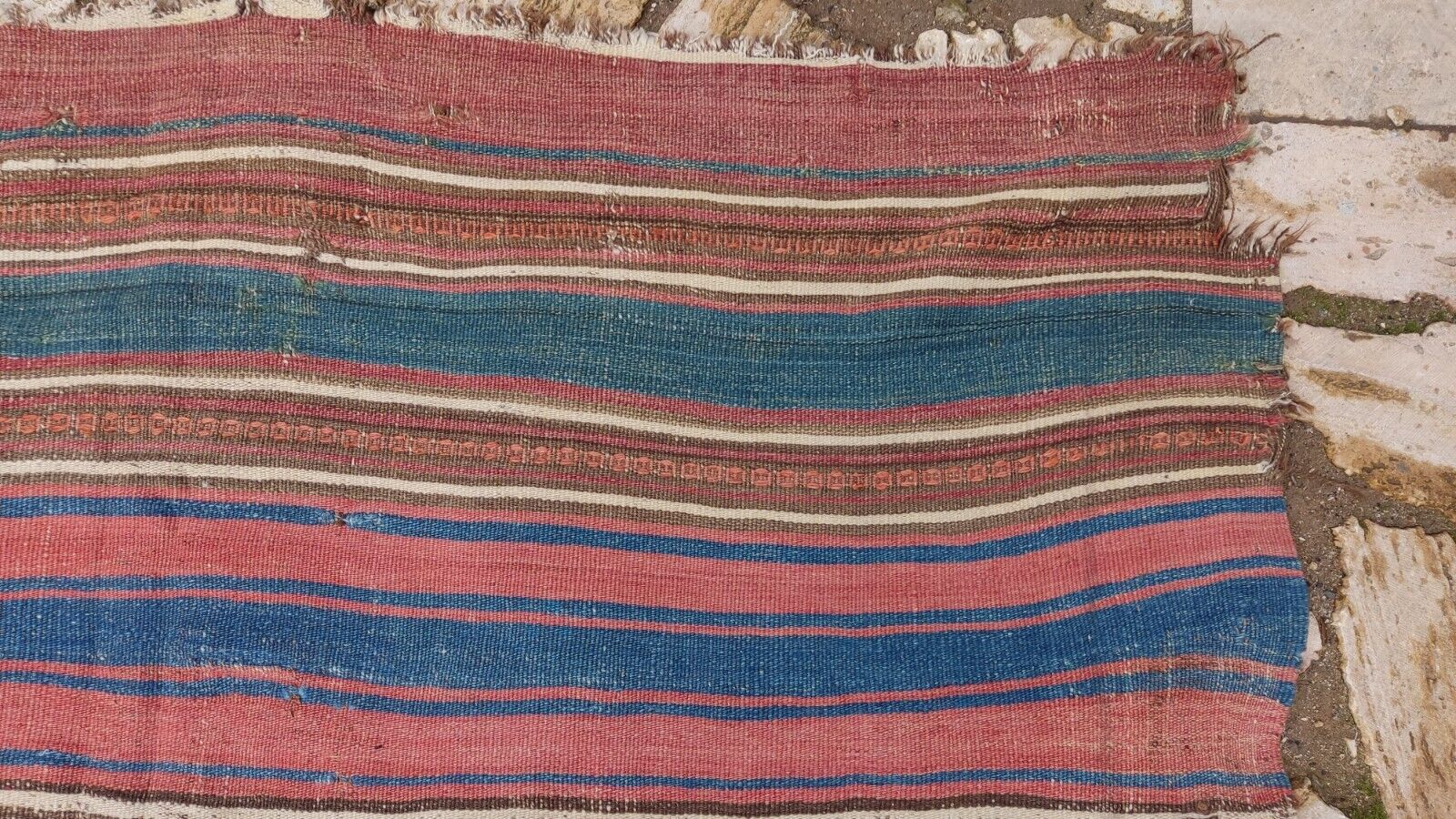 Handmade 18th Century Anatolian Wool Rug