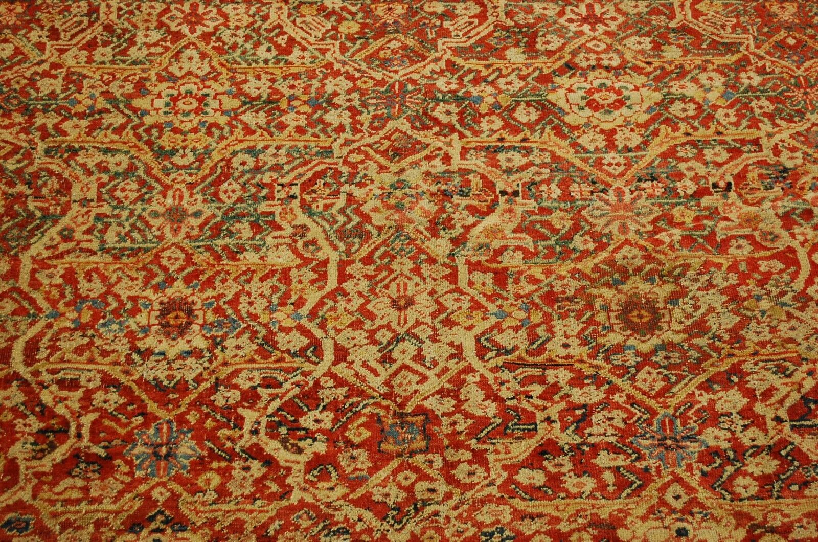 Rare Mid-1800s P-Saruk Oriental Rug 7.9x19.2