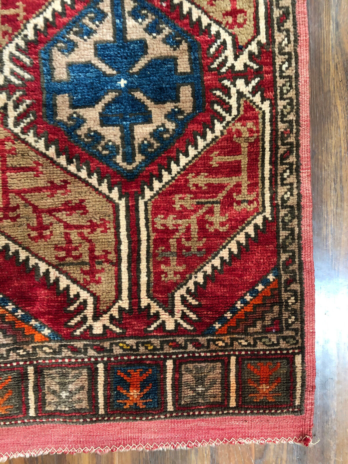 Vintage 1800s Middle Eastern Camel Hair Mat