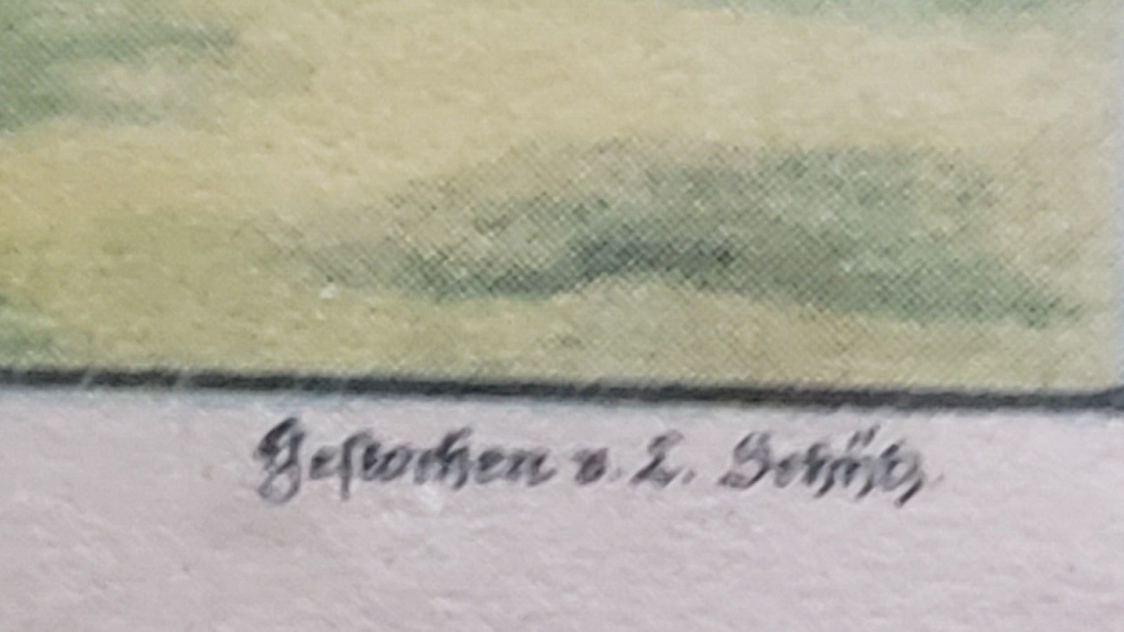 Framed 1775 Engraving by Johann Christian Brand