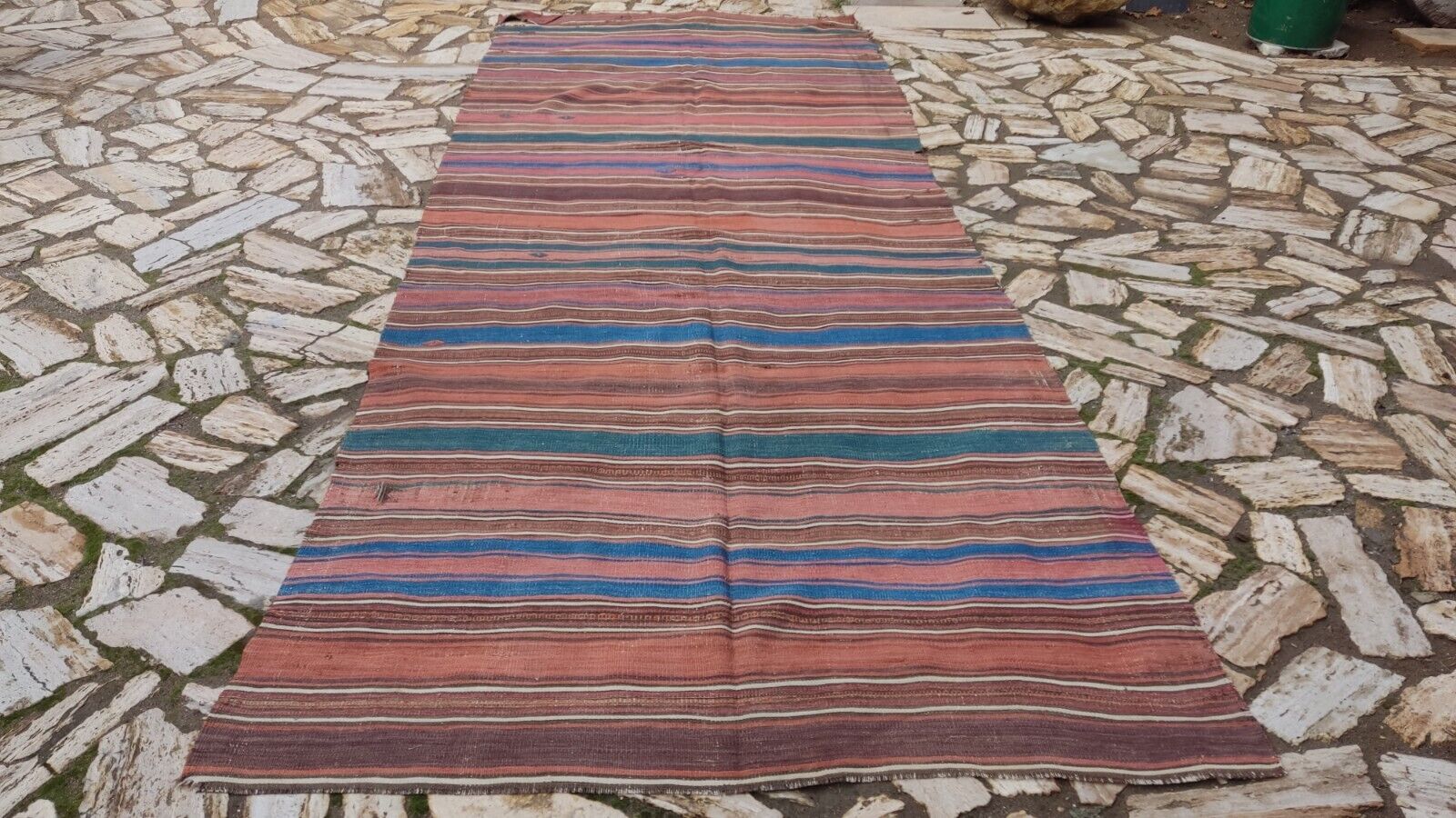 Handmade 18th Century Anatolian Wool Rug