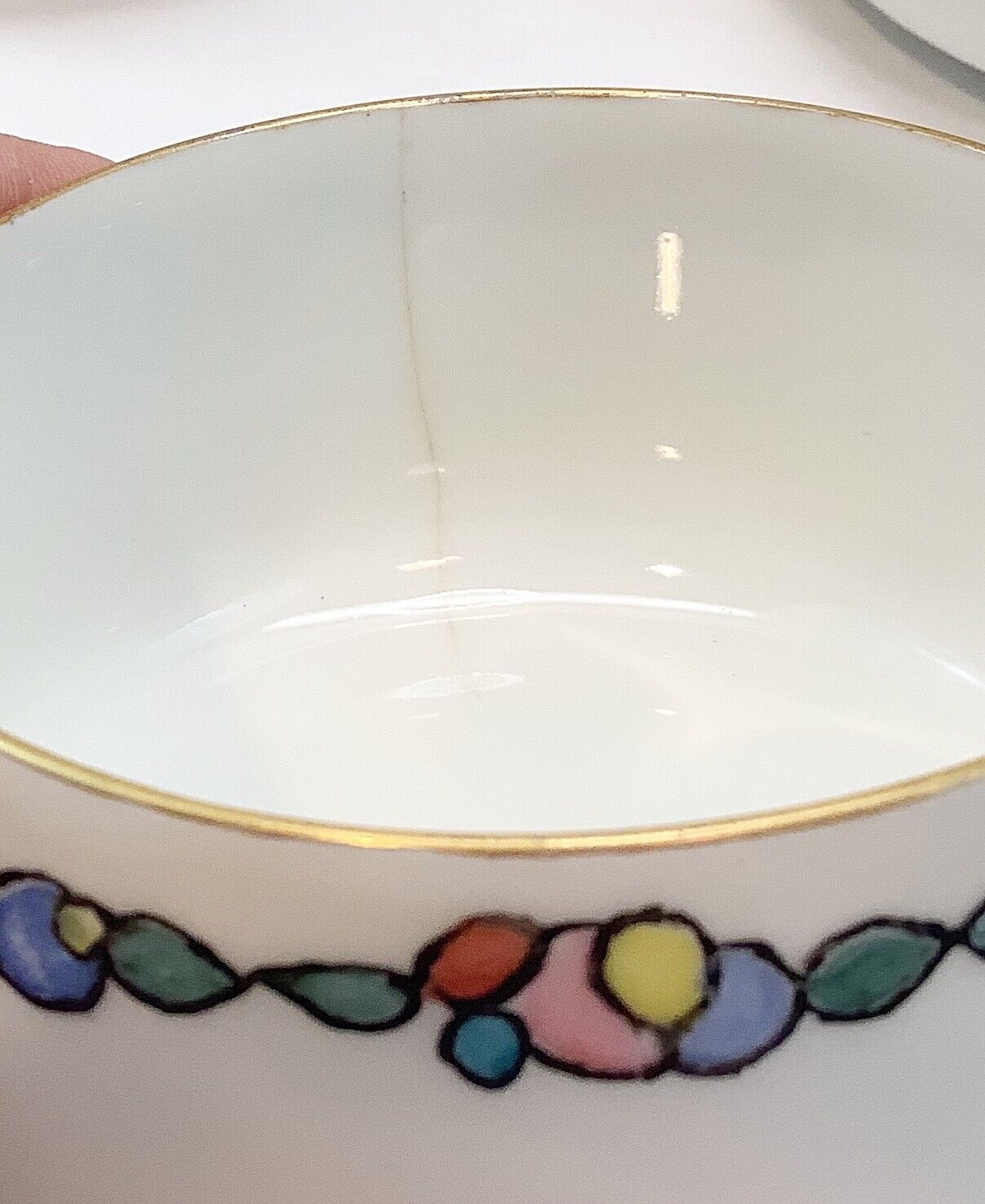 Antique J&C Bavaria Minerva Porcelain Tray Set