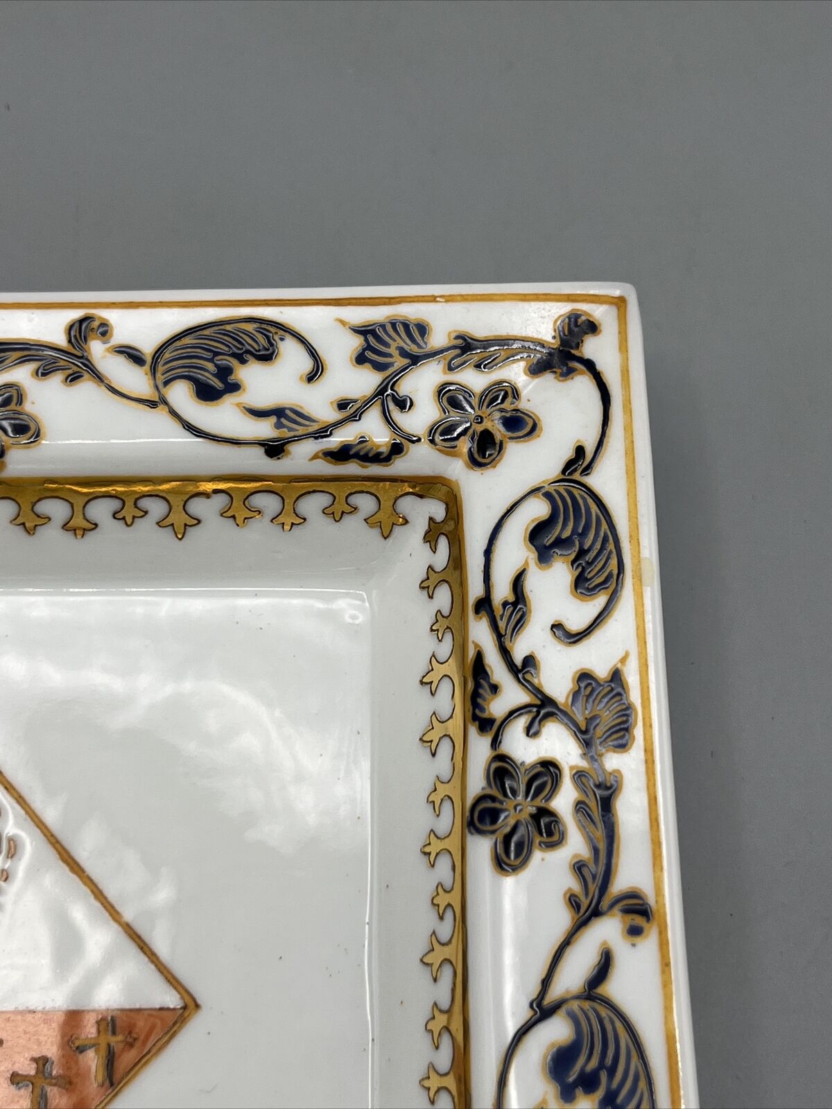Rare Early 1900s French Porcelain Tray