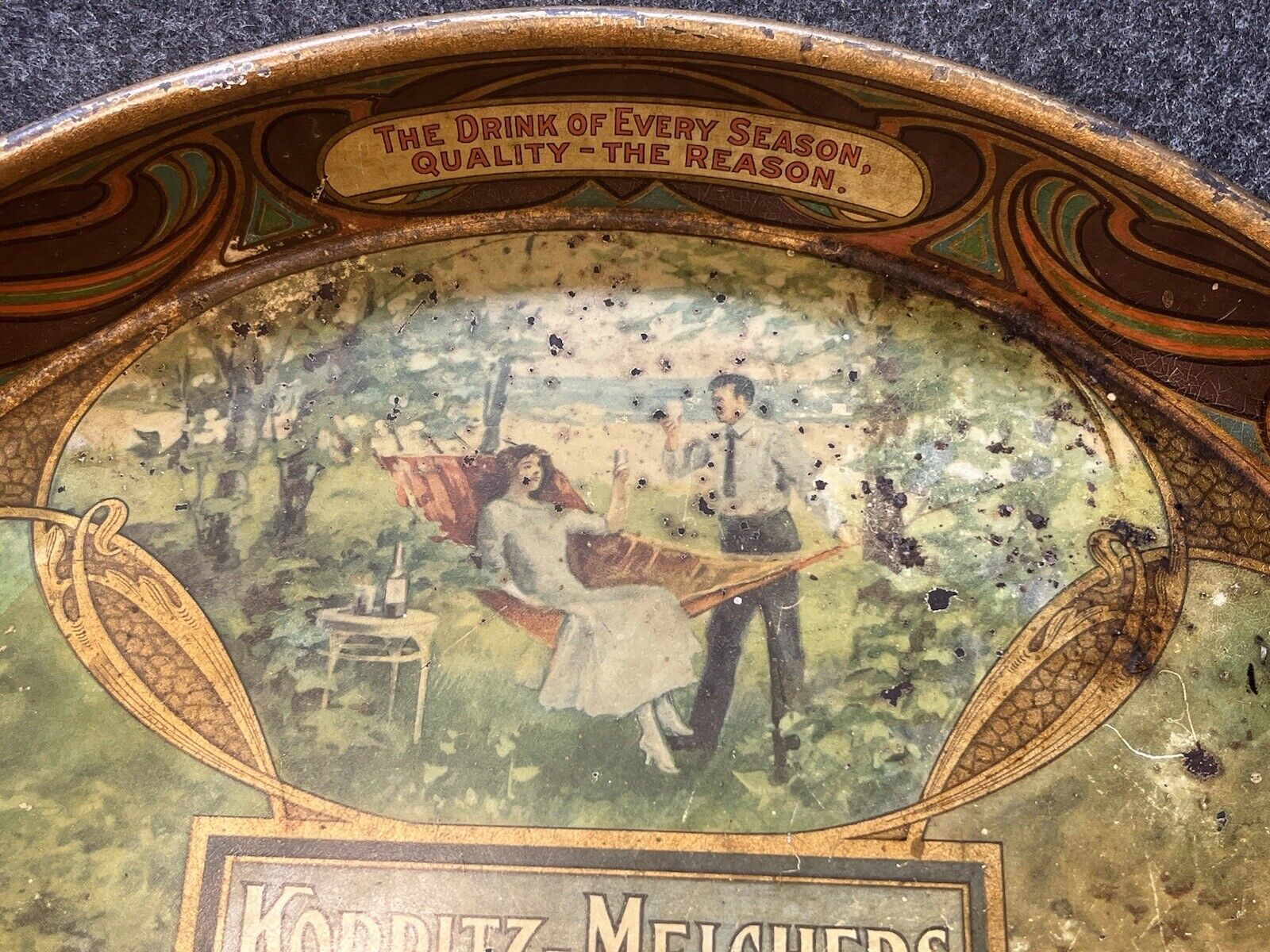 1900s Koppitz-Melchers Detroit Pale Beer Tray