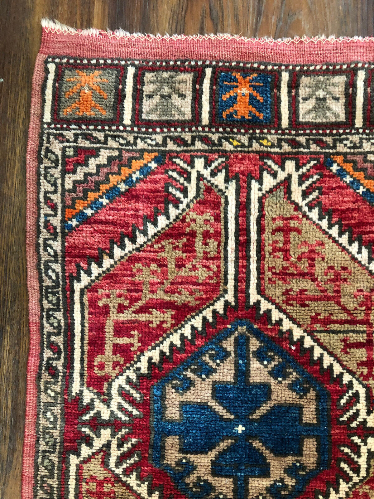 Vintage 1800s Middle Eastern Camel Hair Mat