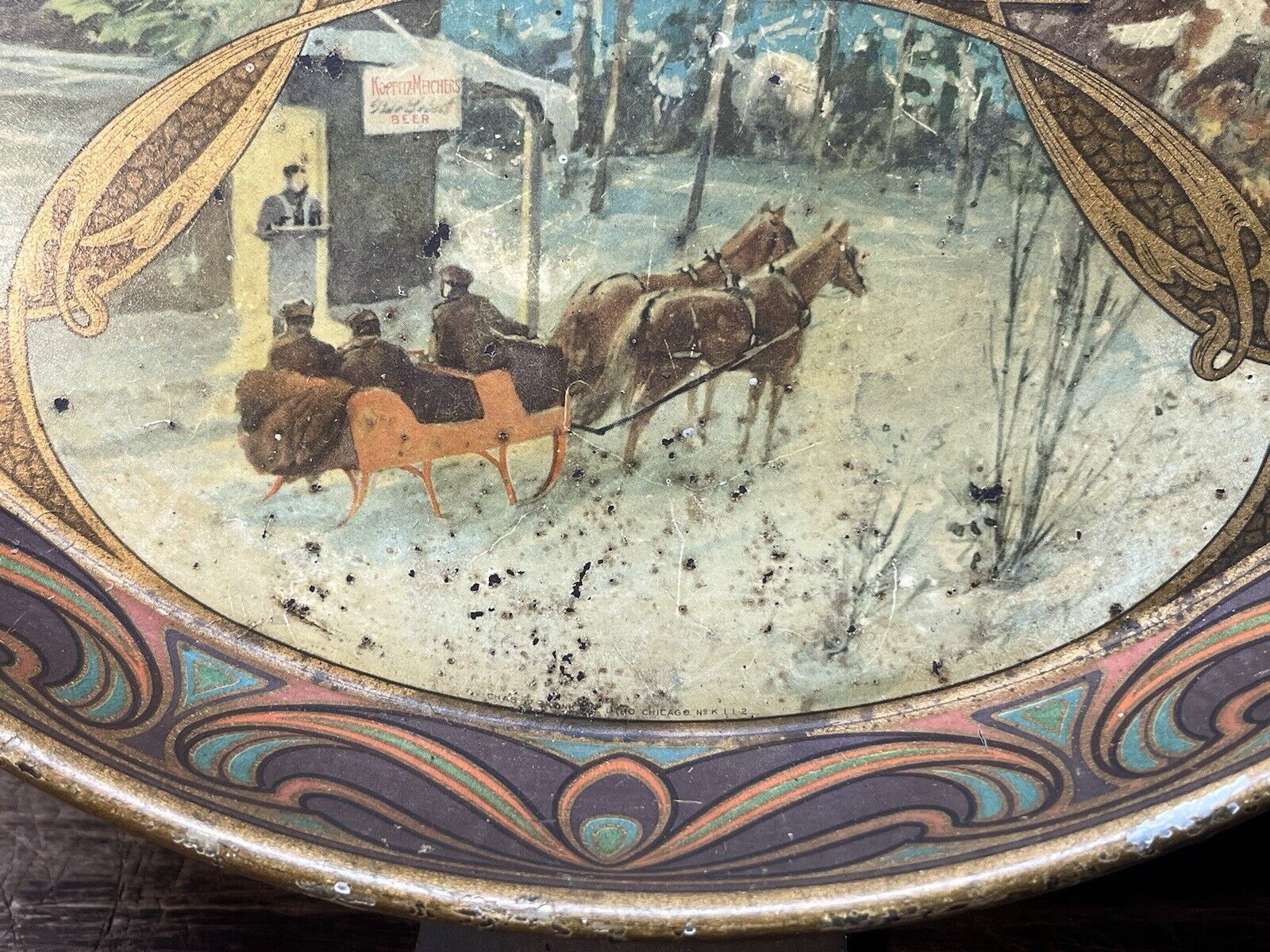 1900s Koppitz-Melchers Detroit Pale Beer Tray