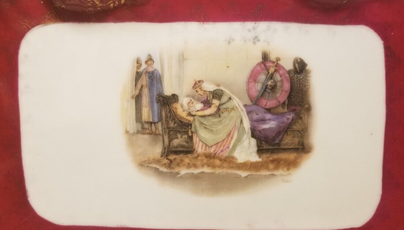 Victorian Carlsbad Austria Tray, Late 1800s