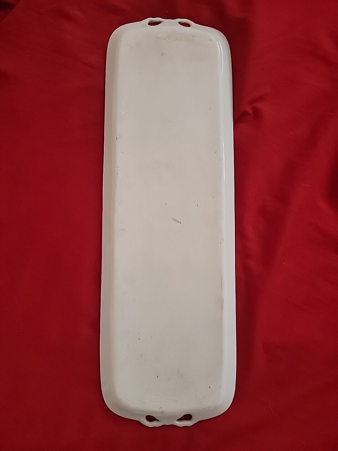 Bavarian 1900s Ceramic Tray with Gold Trim