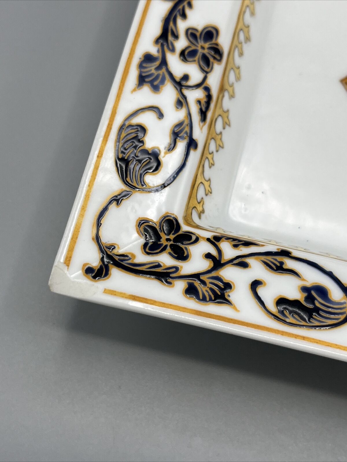 Rare Early 1900s French Porcelain Tray
