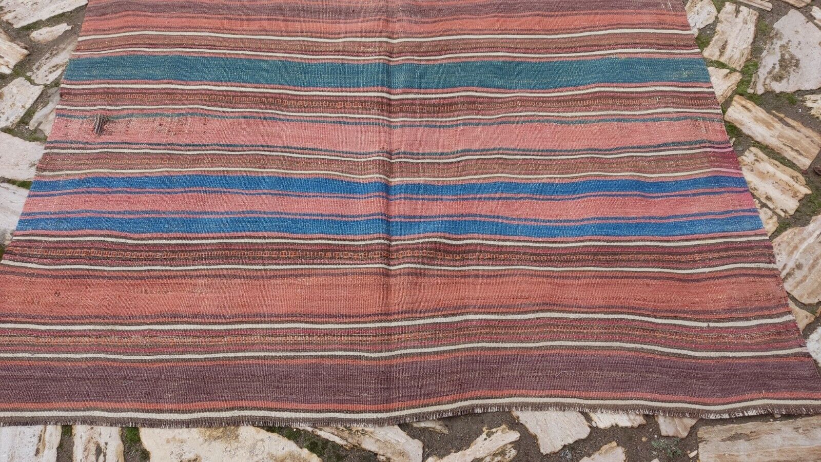 Handmade 18th Century Anatolian Wool Rug