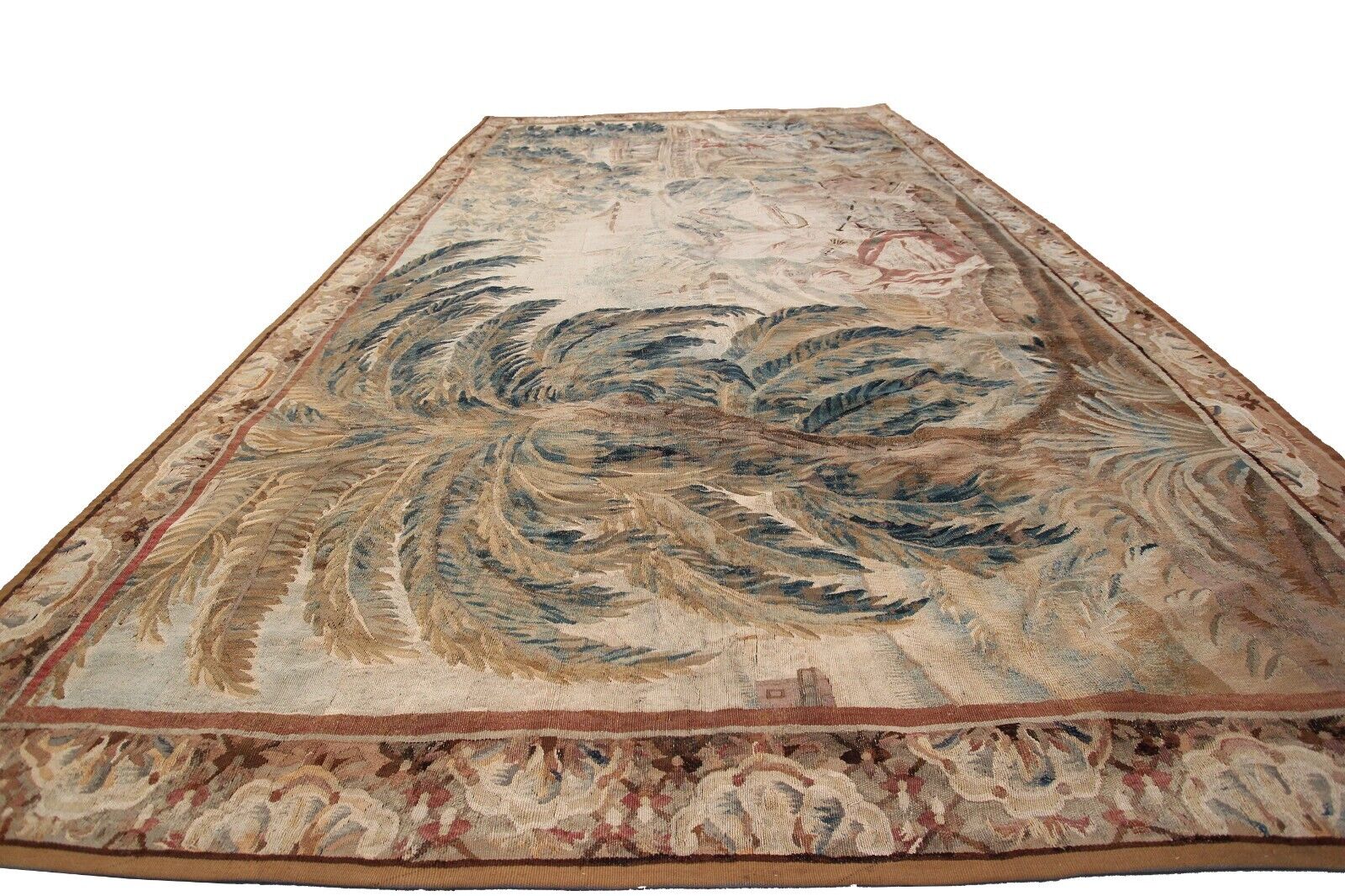 Vintage 18th Century Handwoven Flemish Tapestry 8x12