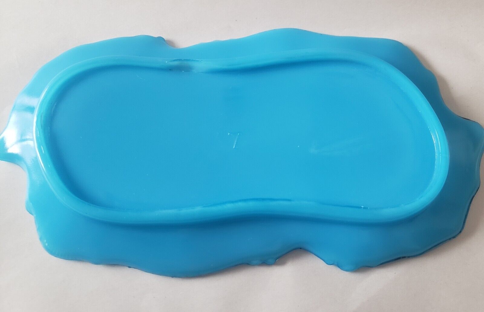 Dithridge Blue Opaline Glass Vanity Tray c1900