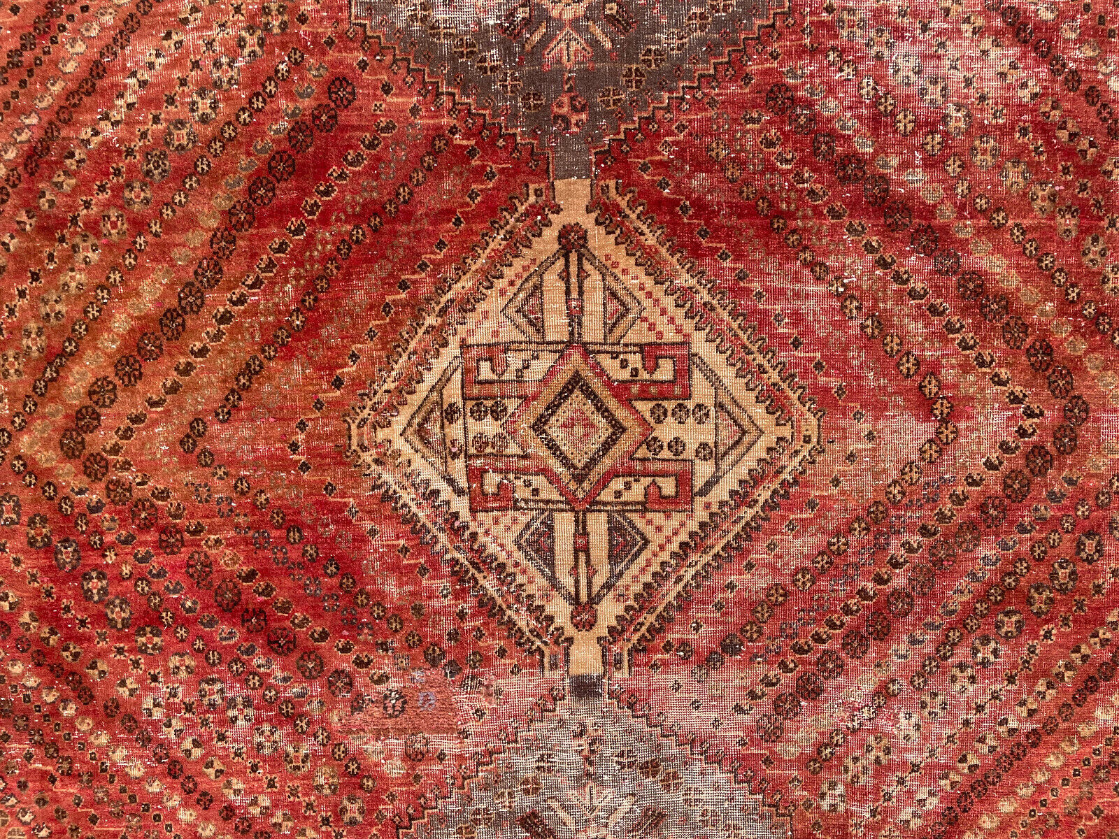Hand-Knotted Antique 6x9 Wool Oriental Rug