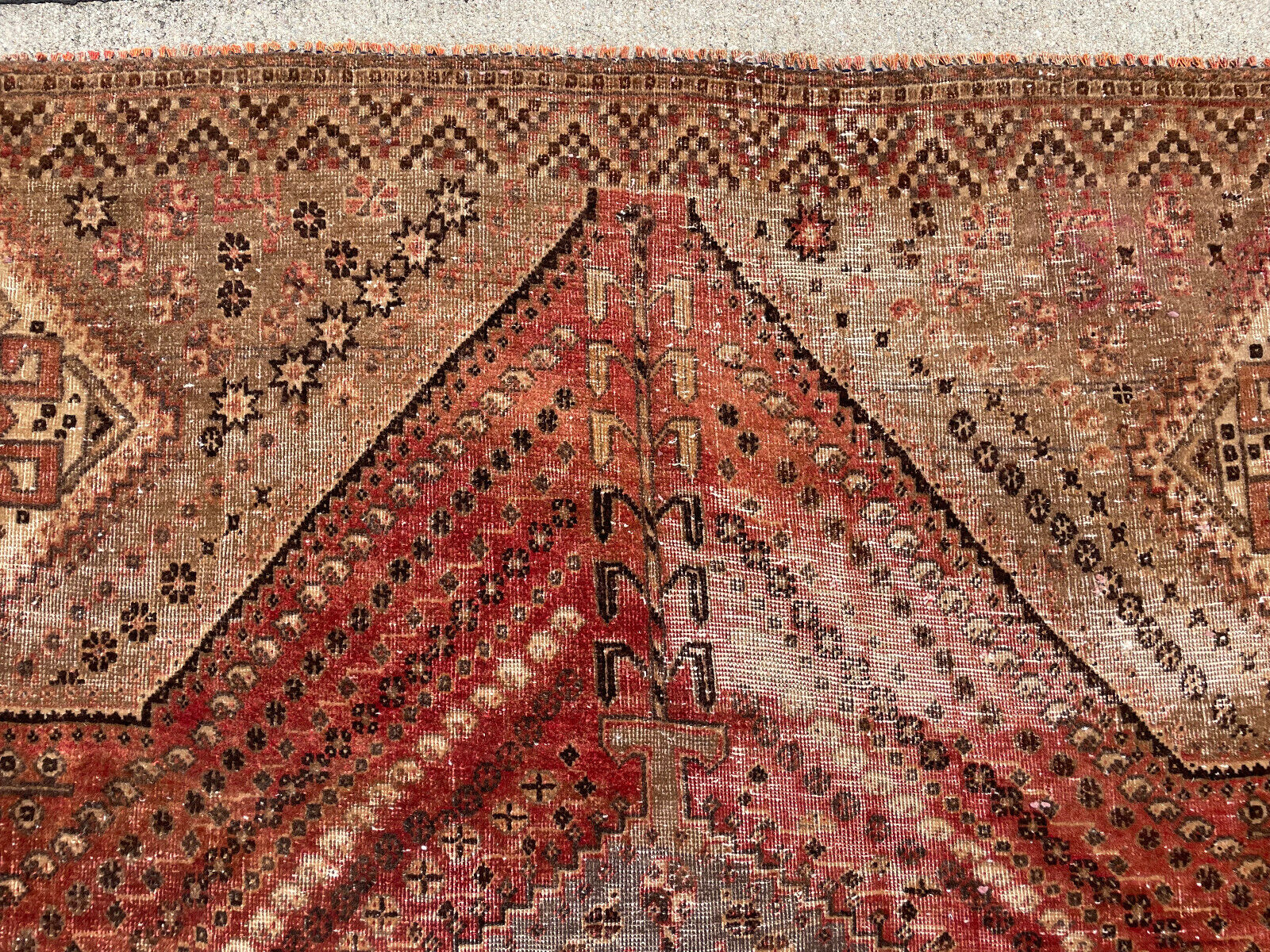 Hand-Knotted Antique 6x9 Wool Oriental Rug