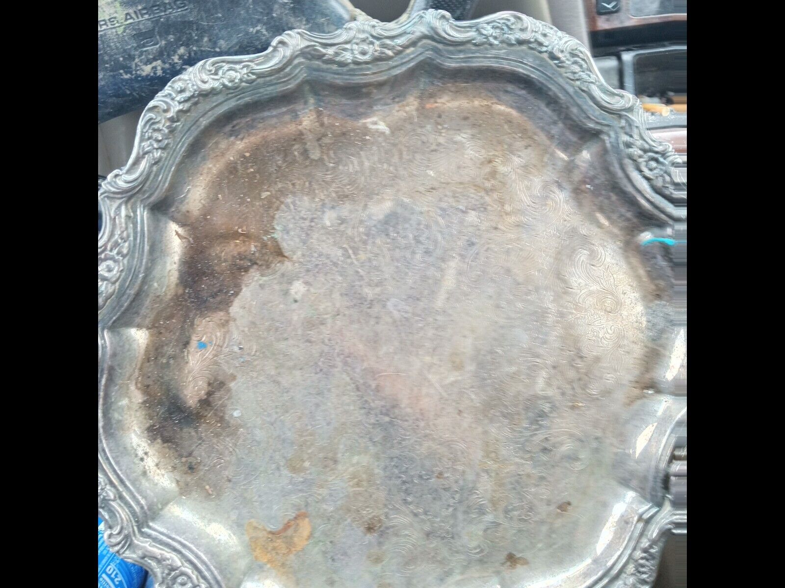 Vintage Brass and Copper African Serving Tray