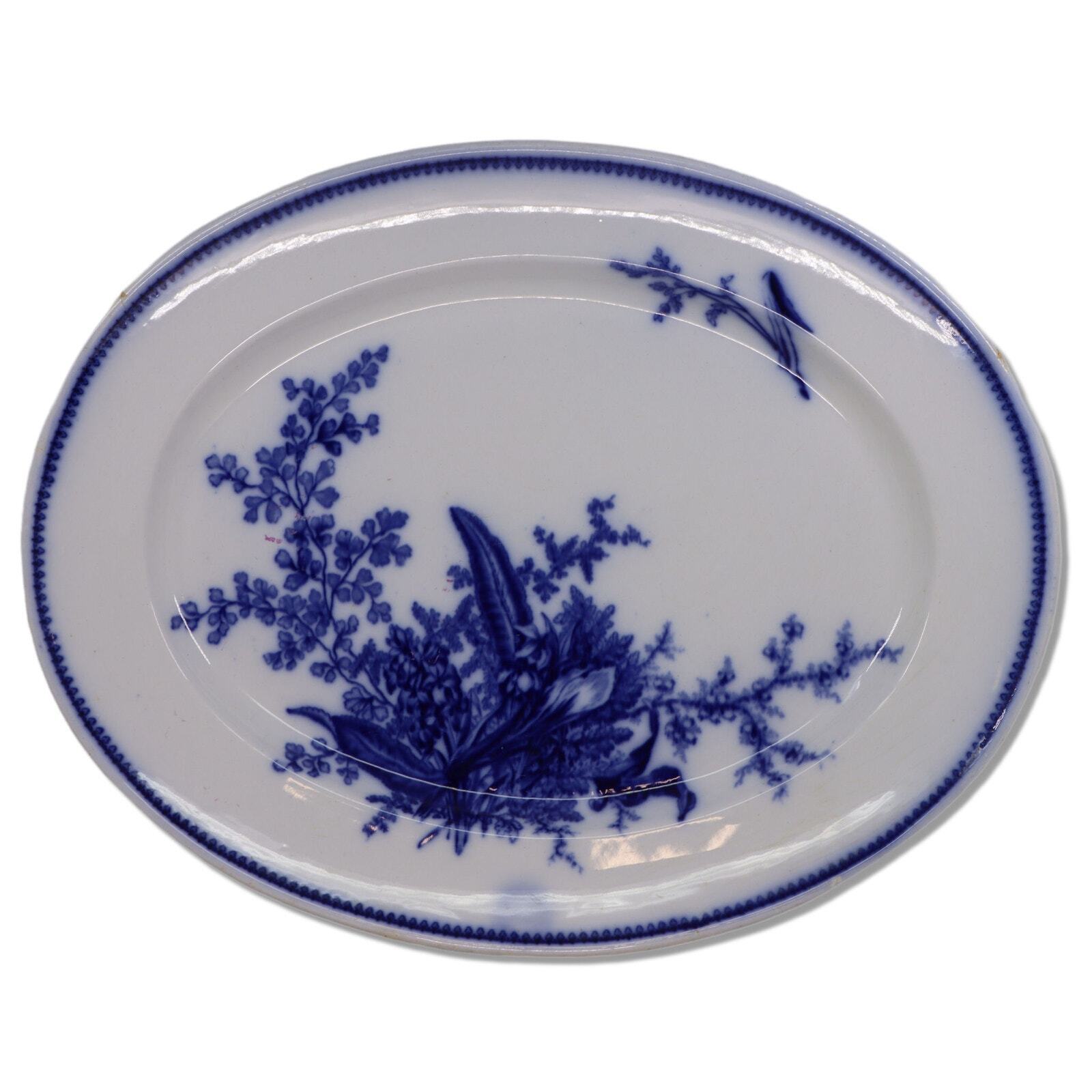 William Adams Fern Flow Blue Serving Platter 16.5