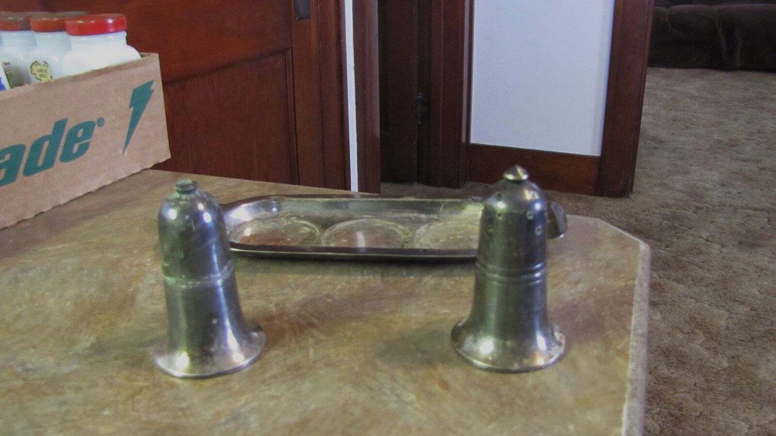 Victorian EPNS Silverplate Salt & Pepper Set