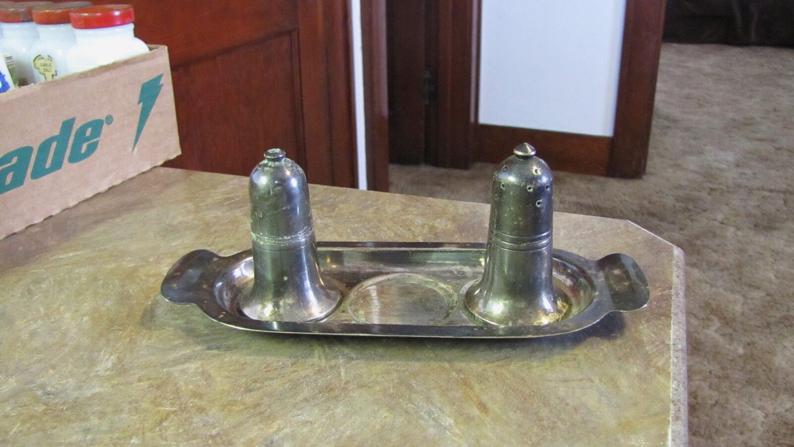 Victorian EPNS Silverplate Salt & Pepper Set
