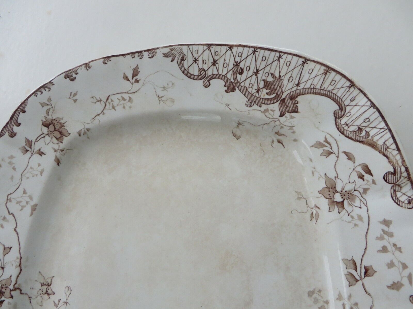 1800s W.H.&C. Antique Transfer Platter, Windsor
