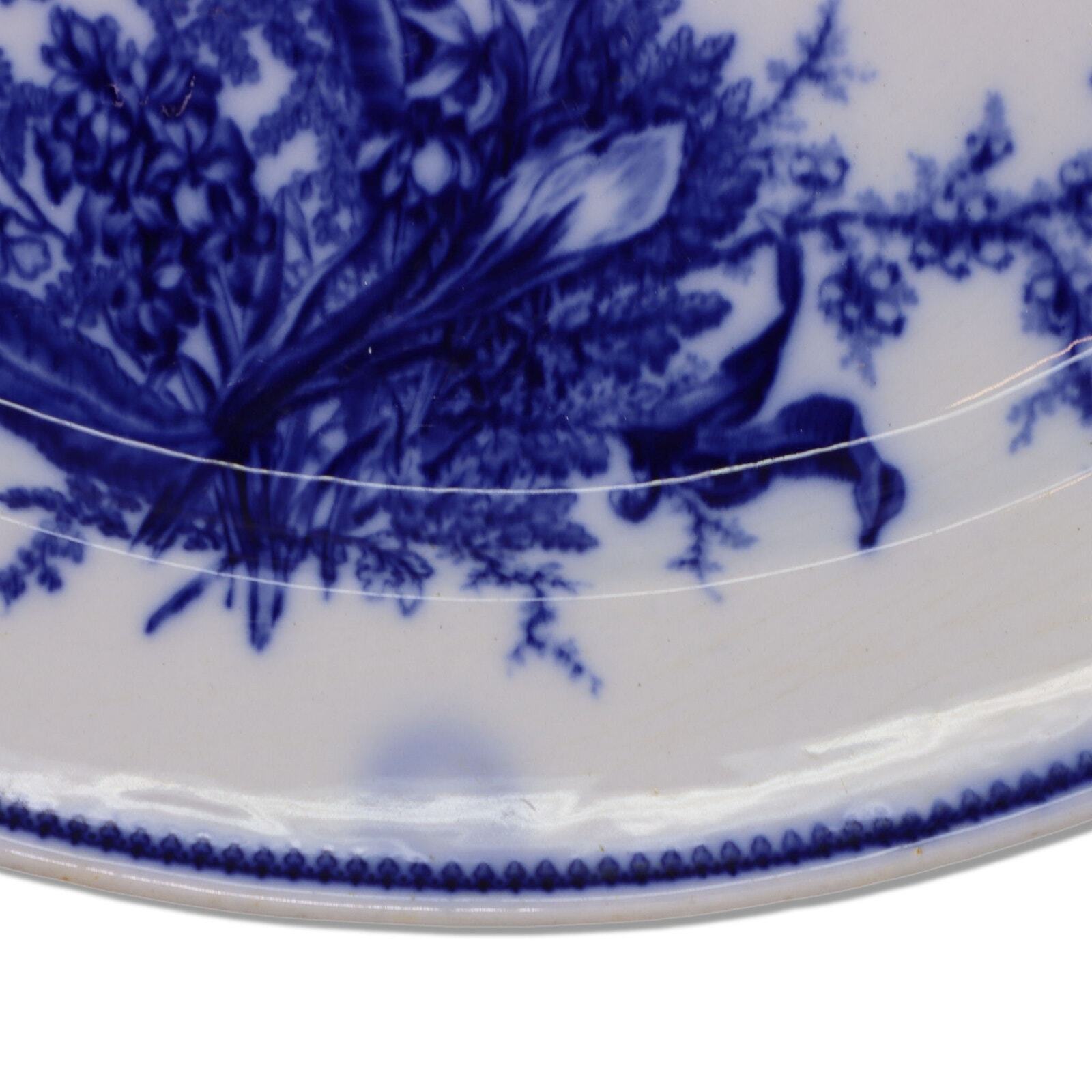 William Adams Fern Flow Blue Serving Platter 16.5