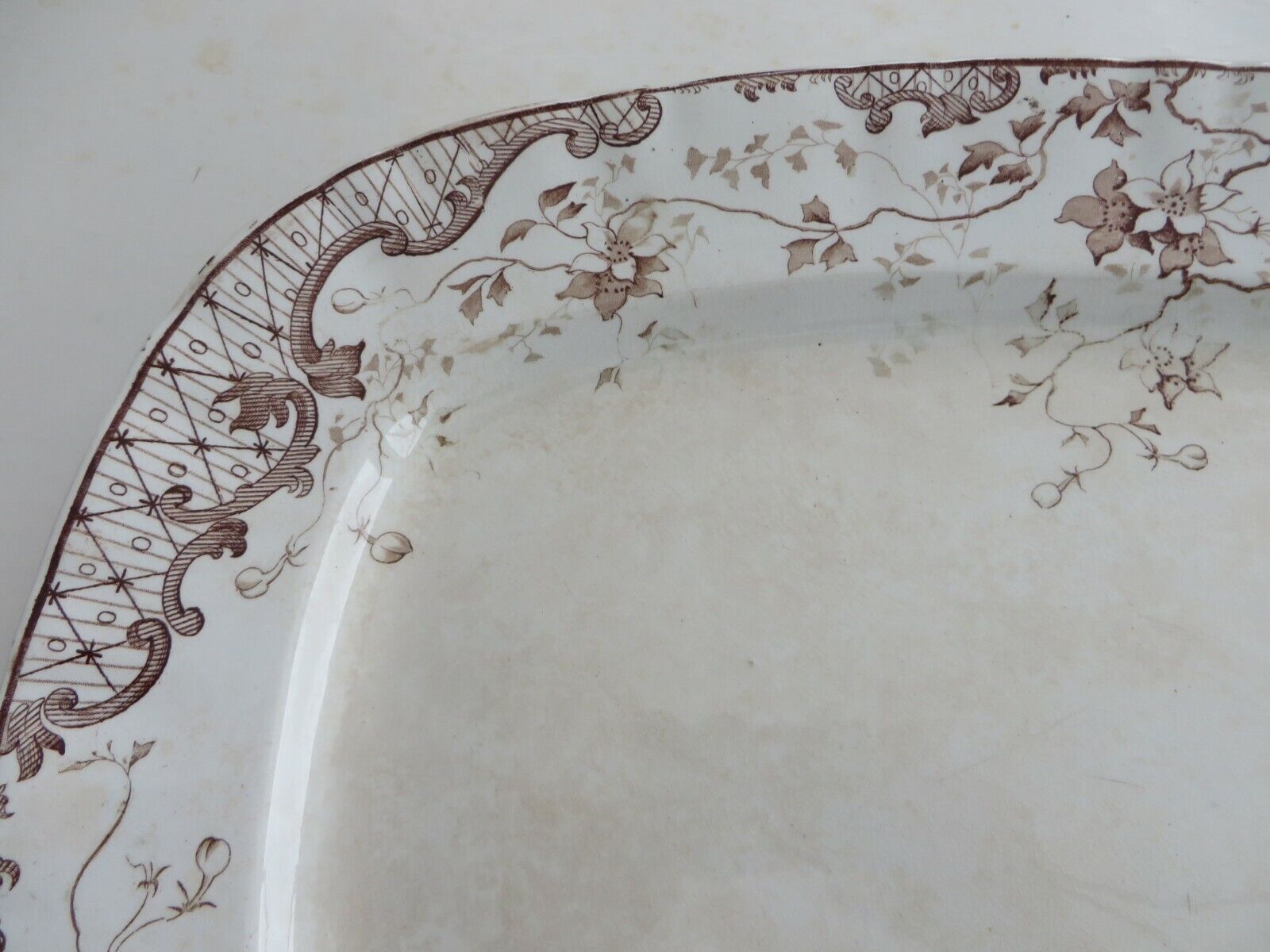 1800s W.H.&C. Antique Transfer Platter, Windsor