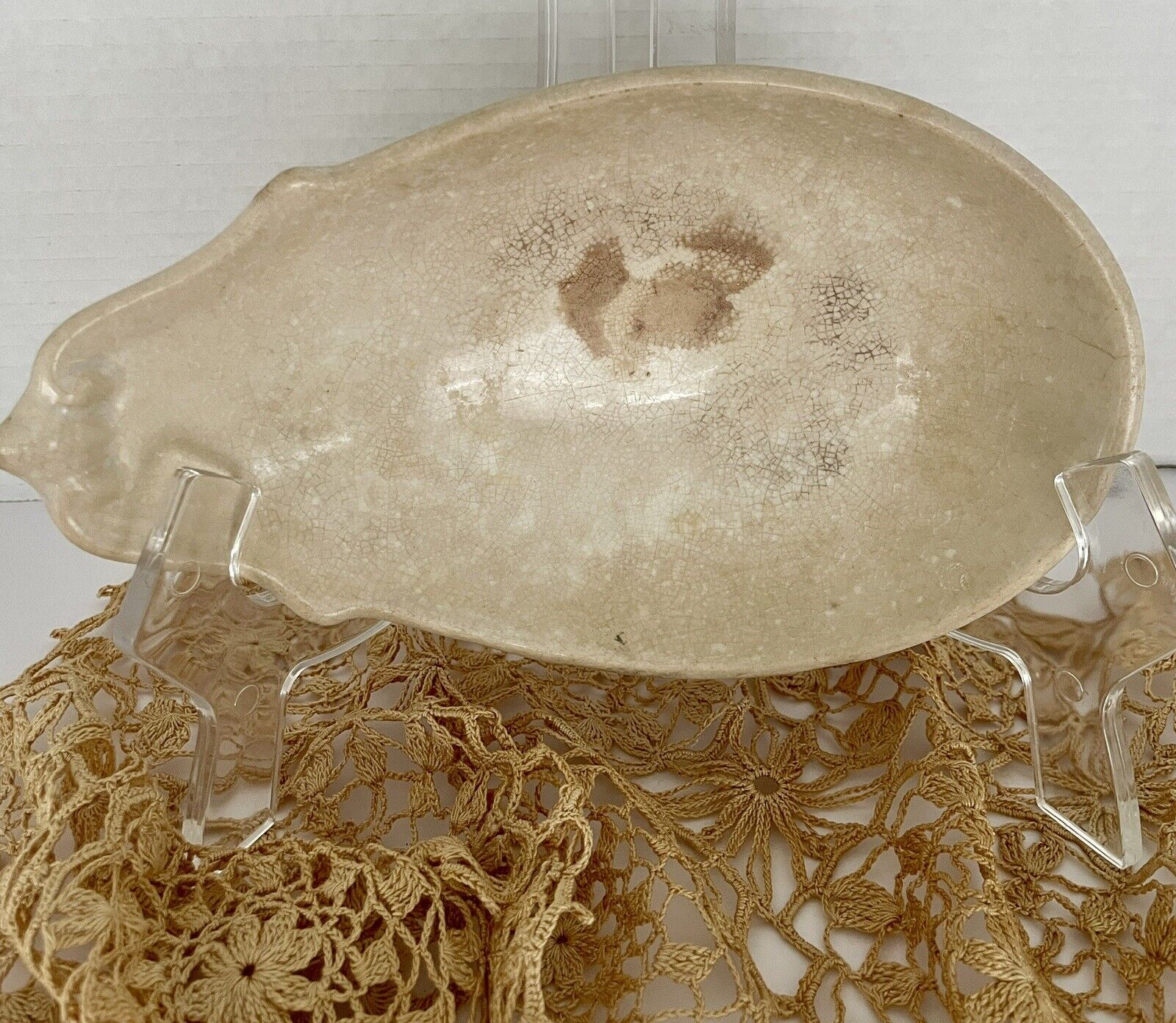 1800s Ironstone Relish Tray by Burgess & Goddard